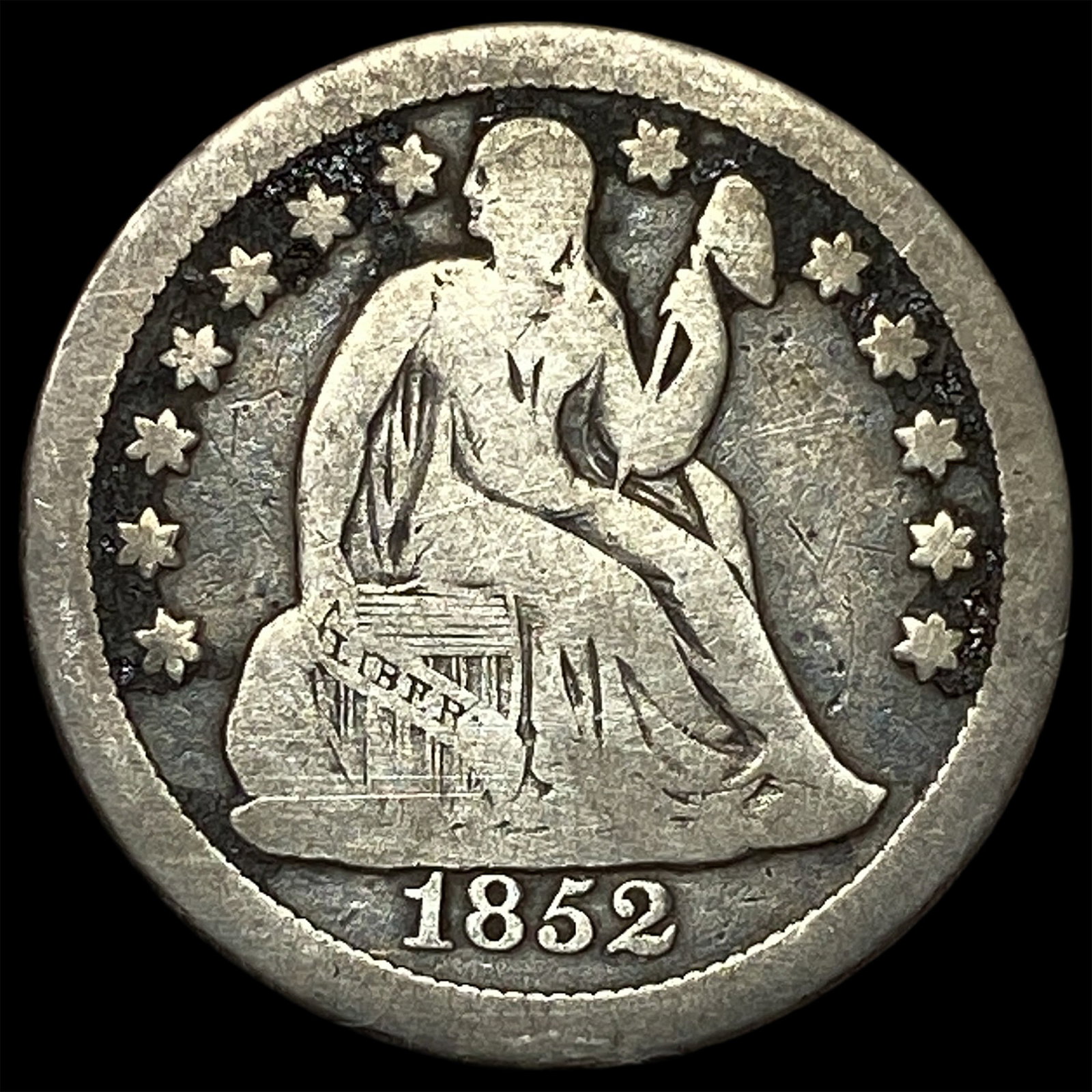 1852-O Silver Seated Liberty Dime LIGHTLY CIRCULATED (1 of 2)