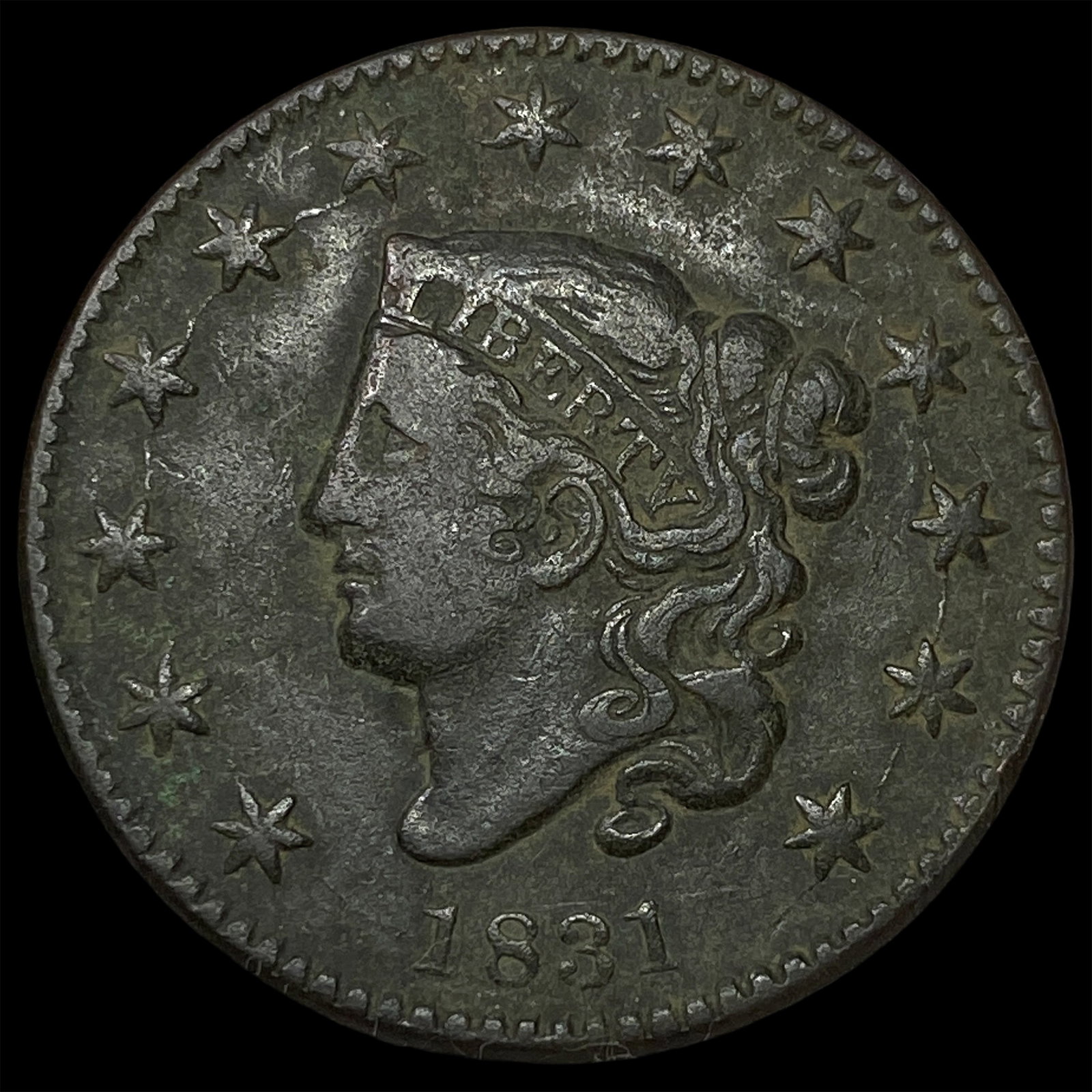 1831 Coronet Head Large Cent NEARLY UNCIRCULATED (1 of 2)
