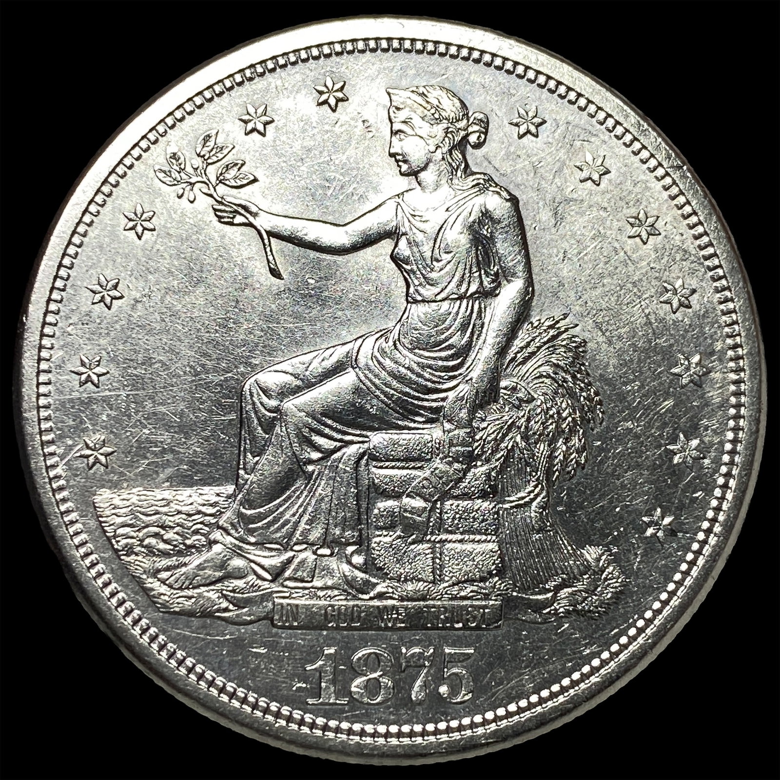 1875-S Silver Trade Dollar UNCIRCULATED: 1875-S Silver Trade Dollar UNCIRCULATED