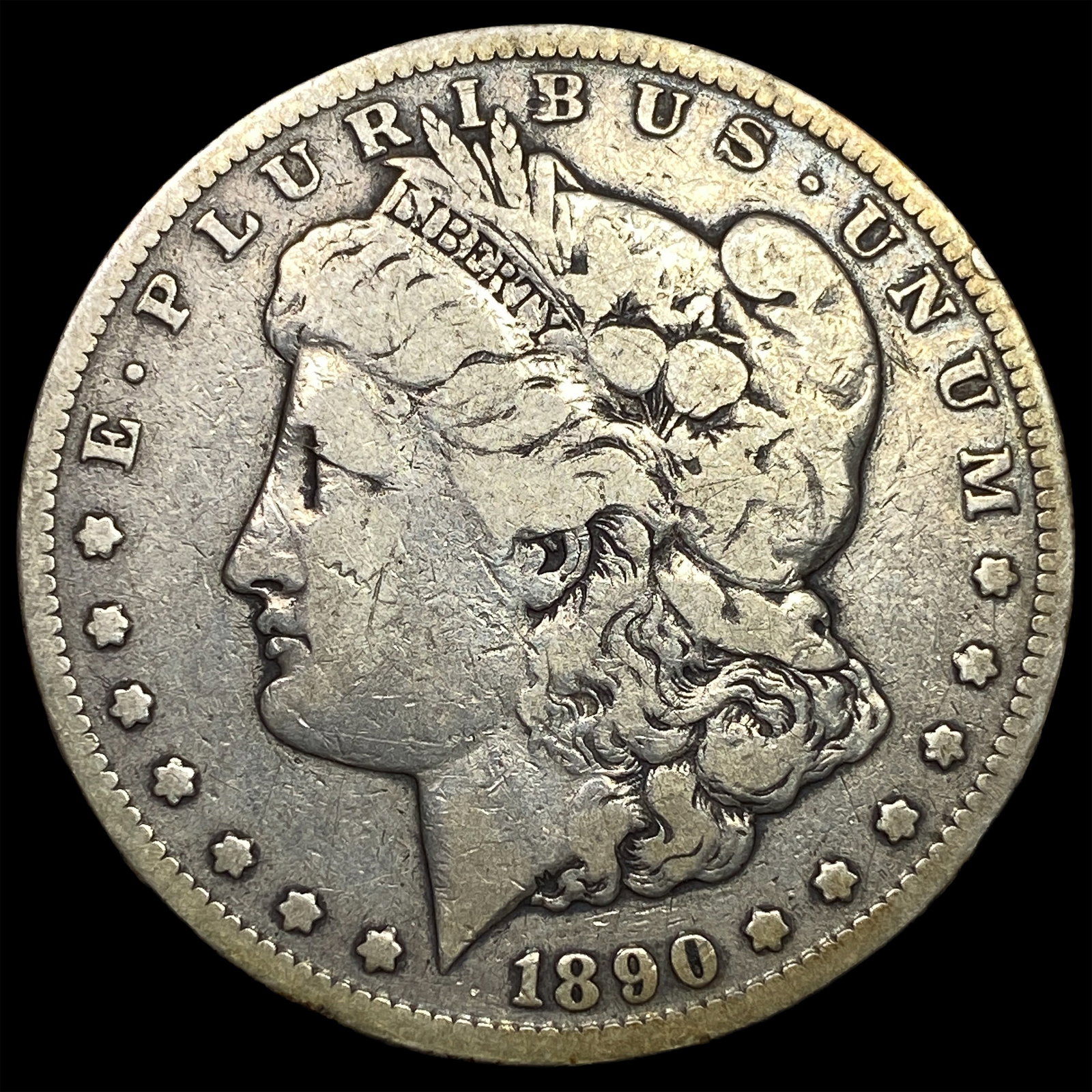 1890-CC Silver Morgan Dollar LIGHTLY CIRCULATED: 1890-CC Silver Morgan Dollar LIGHTLY CIRCULATED