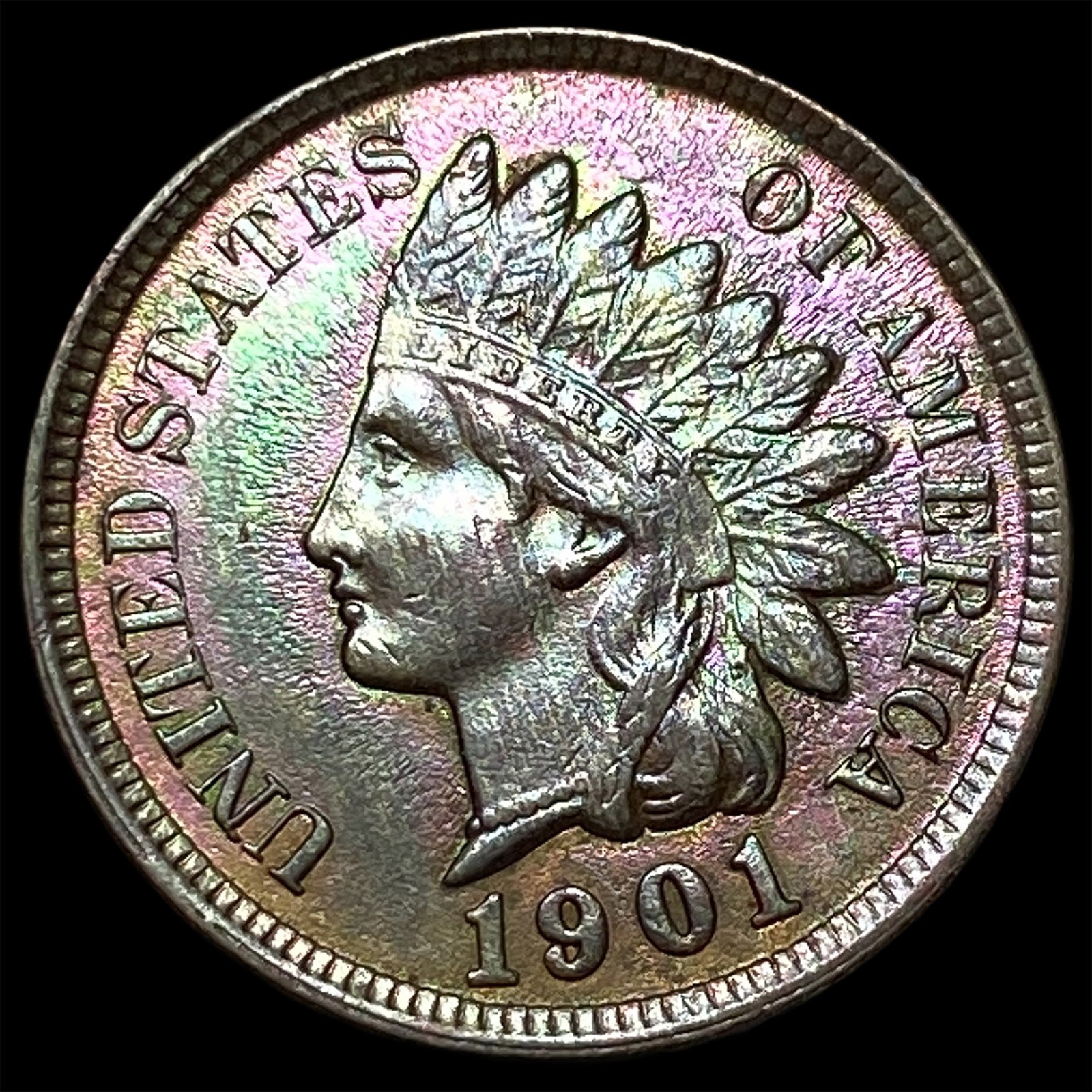 1901 Indian Head Cent GEM BU (1 of 2)