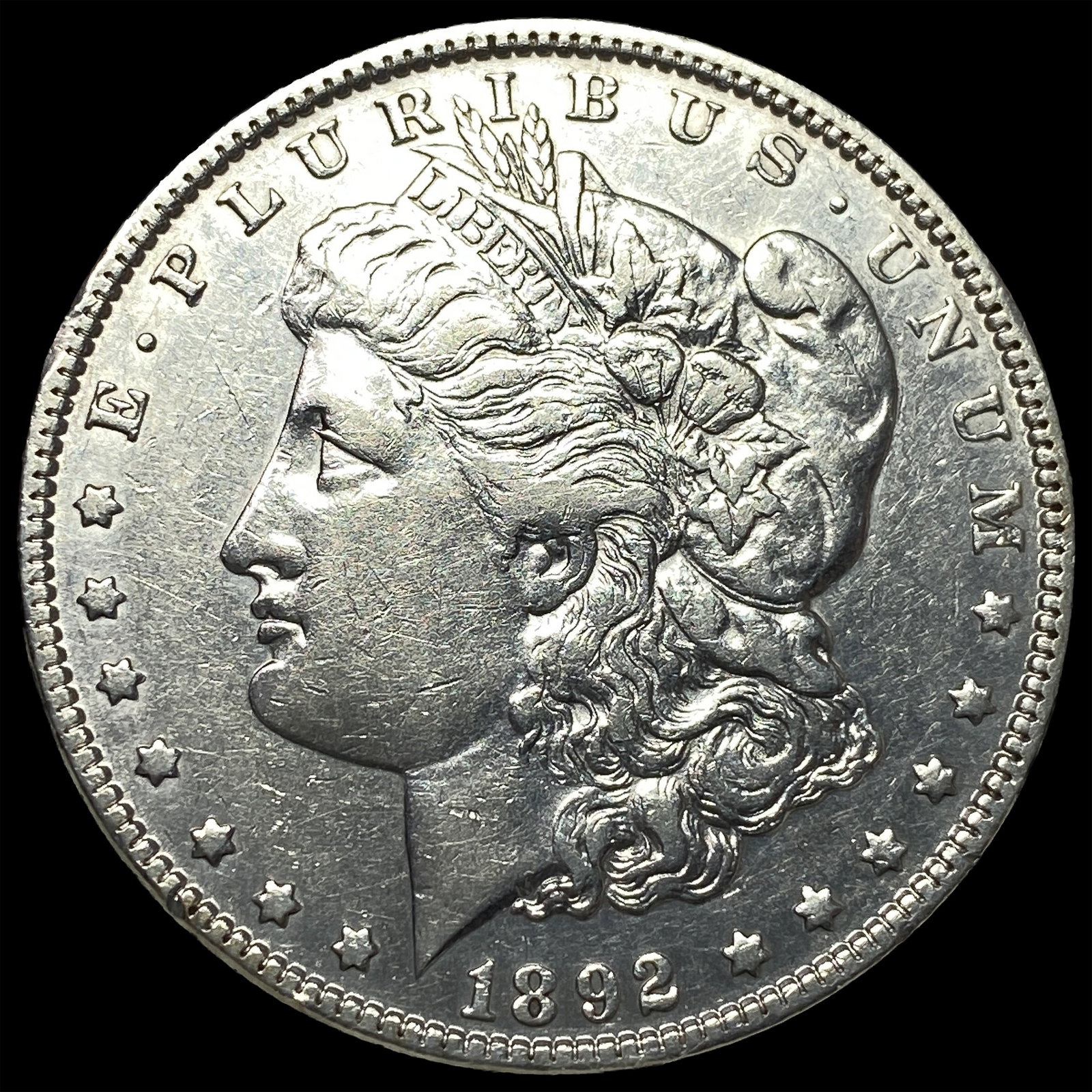 1892 Silver Morgan Dollar CHOICE AU: 1892 Silver Morgan Dollar CHOICE AU