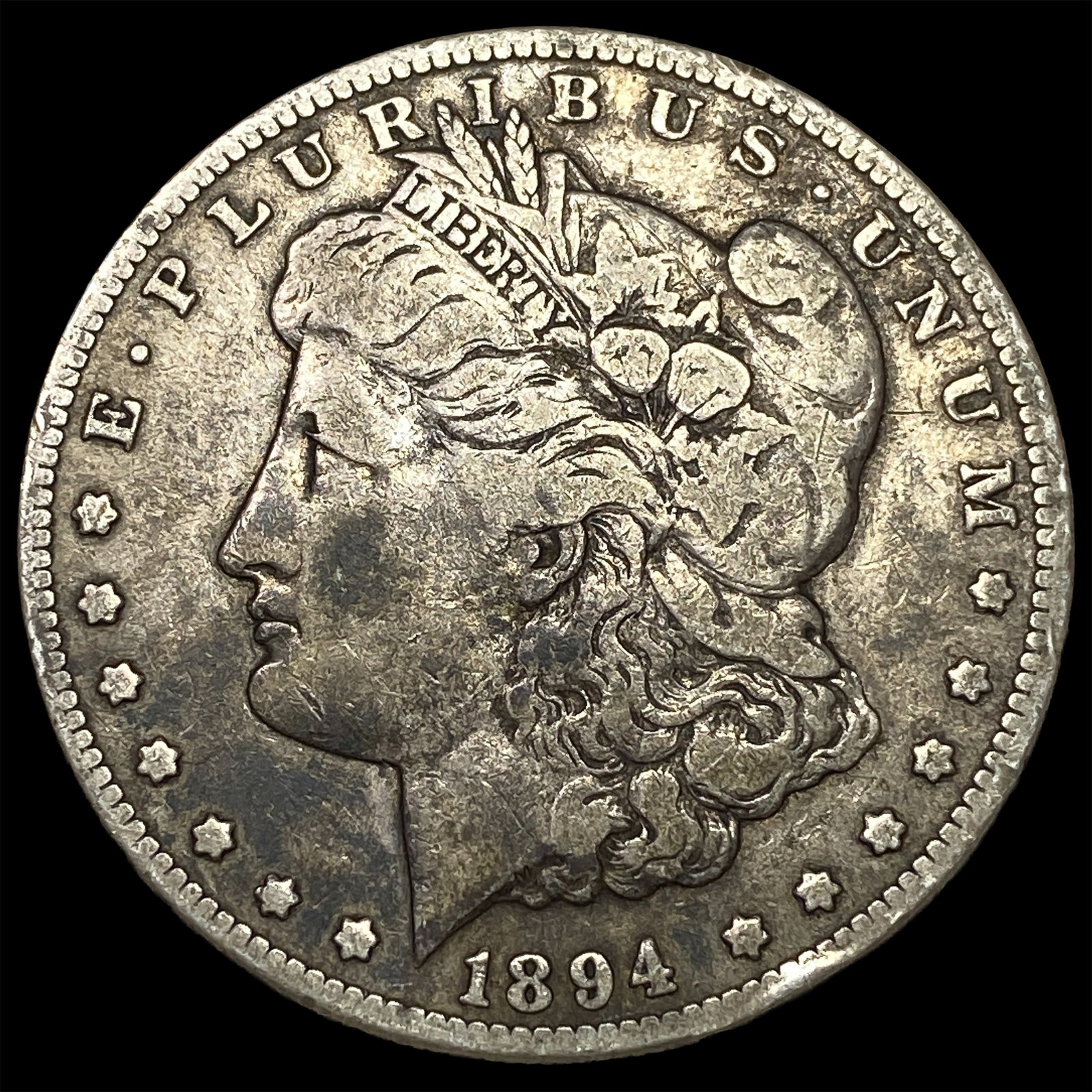 1894-S Silver Morgan Dollar ABOUT UNCIRCULATED: 1894-S Silver Morgan Dollar ABOUT UNCIRCULATED