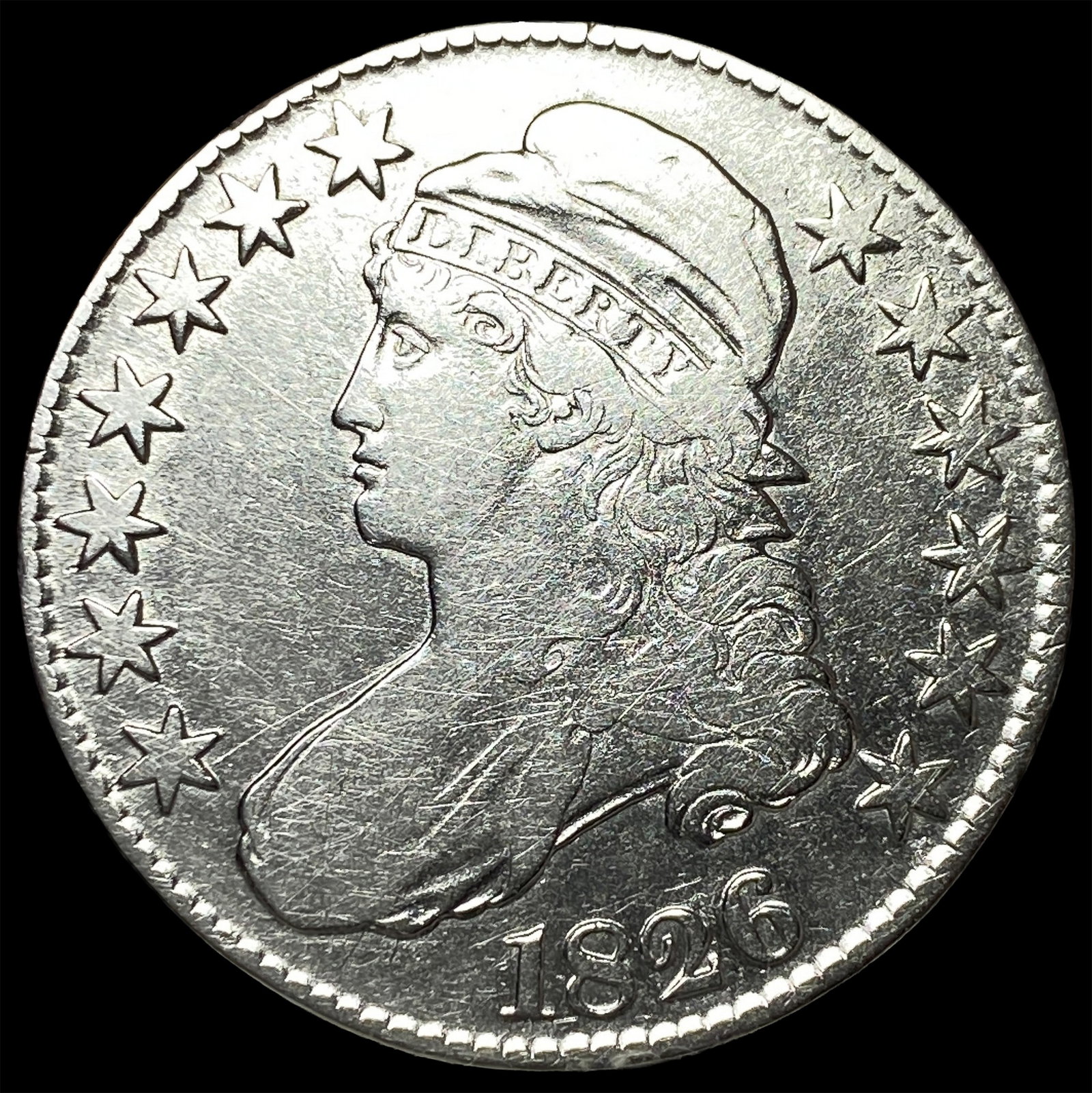 1826 Capped Bust Half Dollar HIGH GRADE (1 of 2)