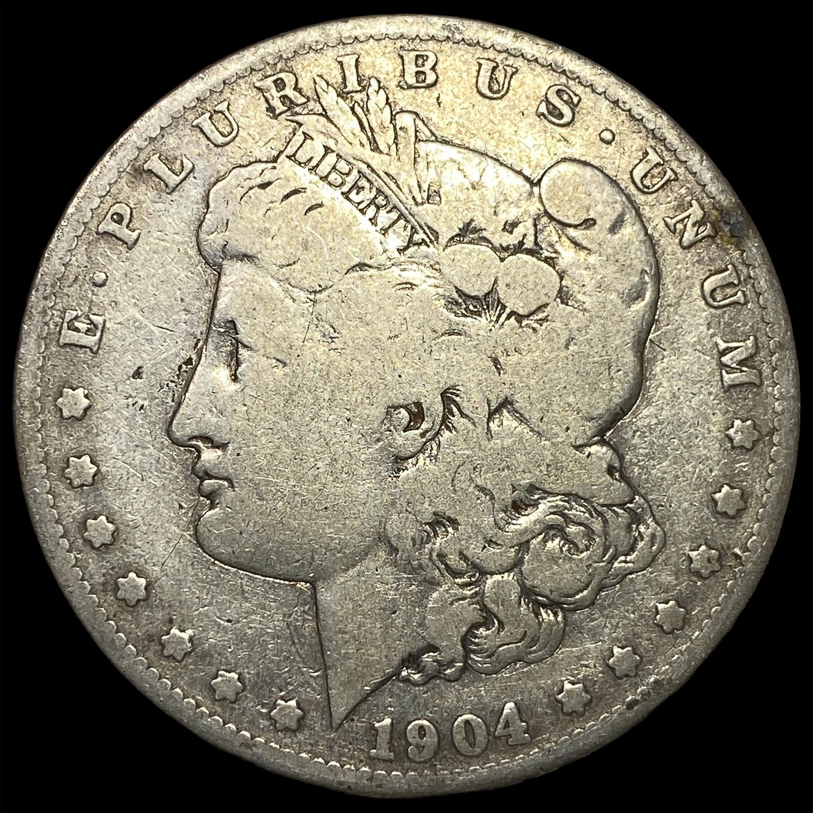 1904-S Silver Morgan Dollar LIGHTLY CIRCULATED: 1904-S Silver Morgan Dollar LIGHTLY CIRCULATED