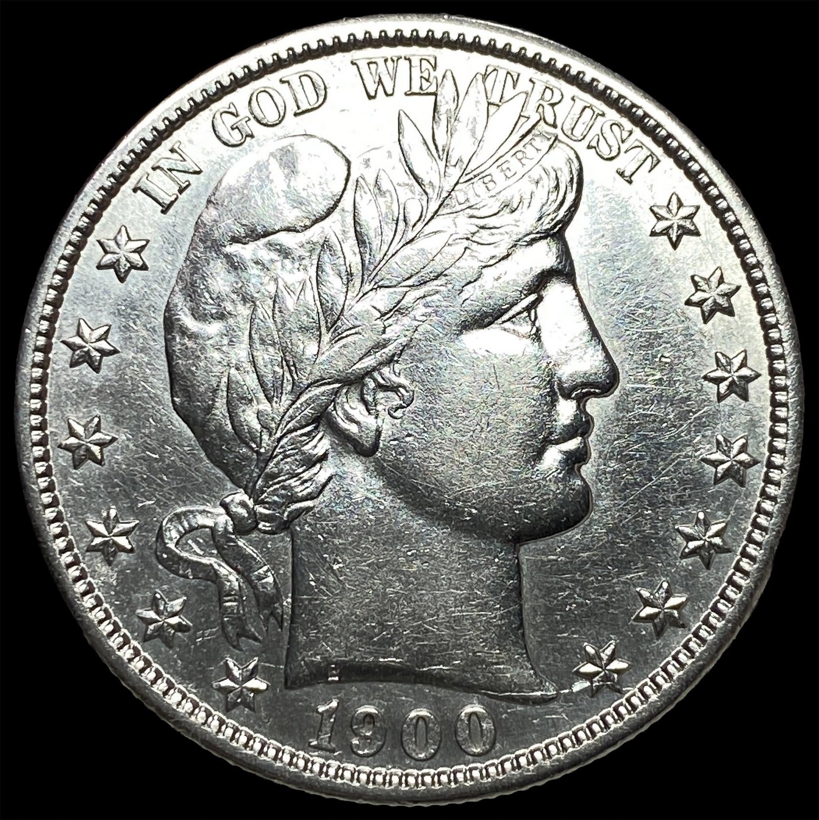 1900-S Silver Barber Half Dollar UNCIRCULATED (1 of 2)