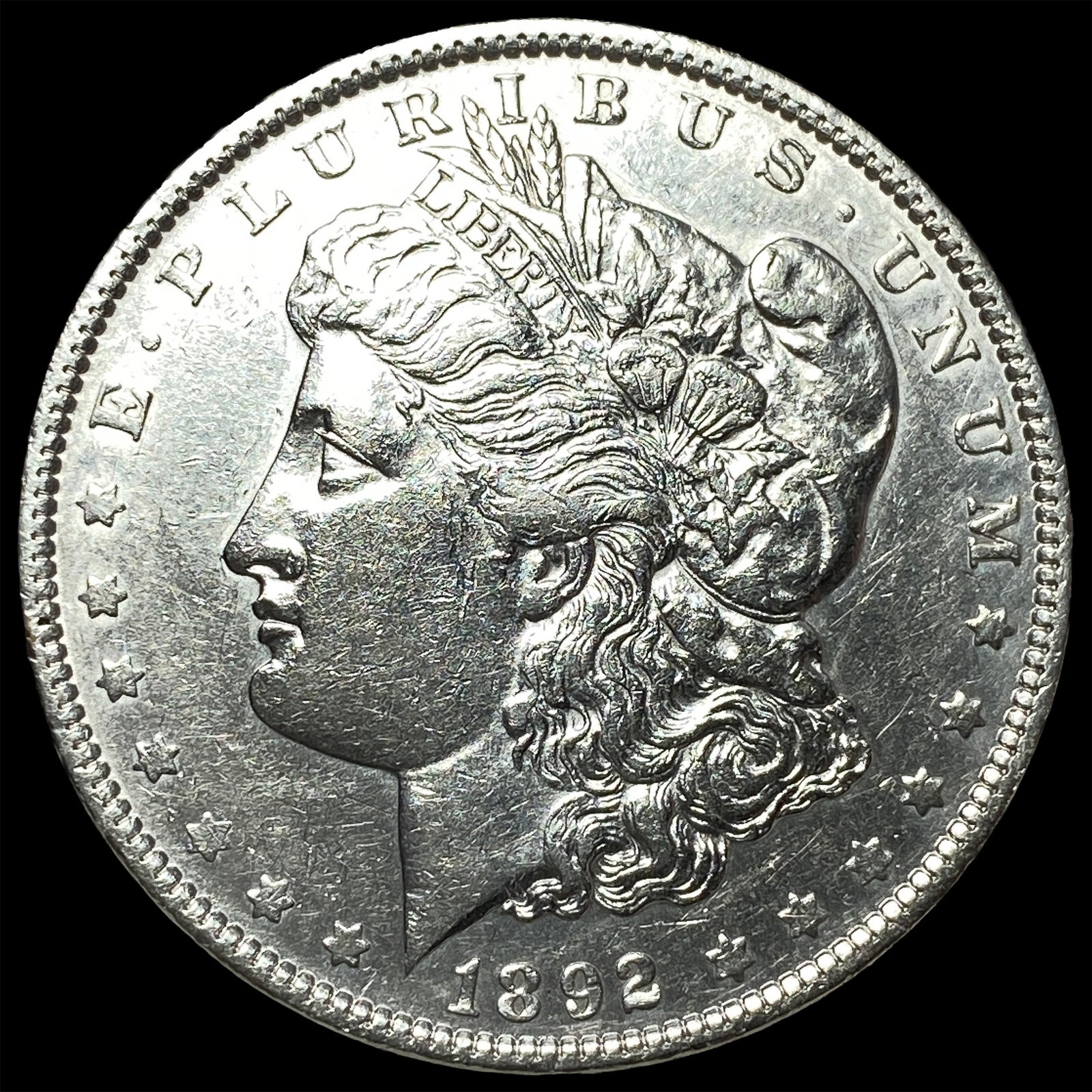 1892 Silver Morgan Dollar CLOSELY UNCIRCULATED: 1892 Silver Morgan Dollar CLOSELY UNCIRCULATED