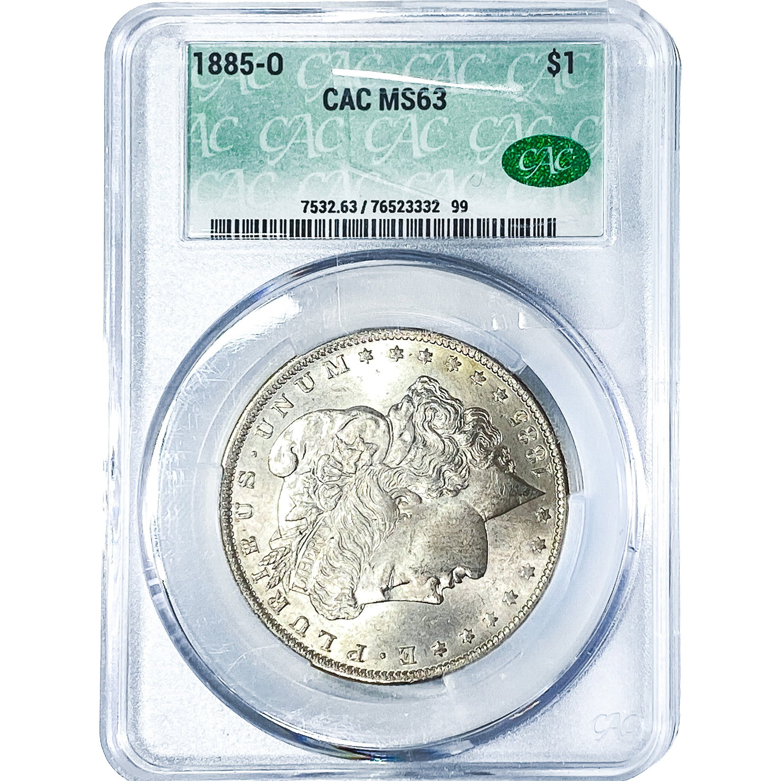 1885-O Morgan Silver Dollar CAC MS63 (1 of 2)