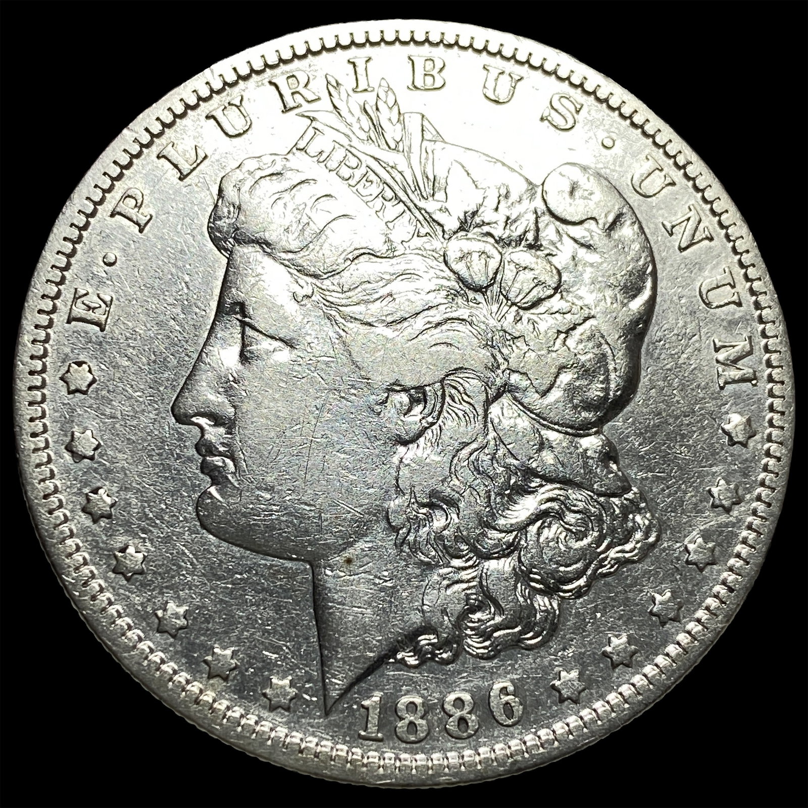 1886-S Silver Morgan Dollar NEARLY UNCIRCULATED: 1886-S Silver Morgan Dollar NEARLY UNCIRCULATED