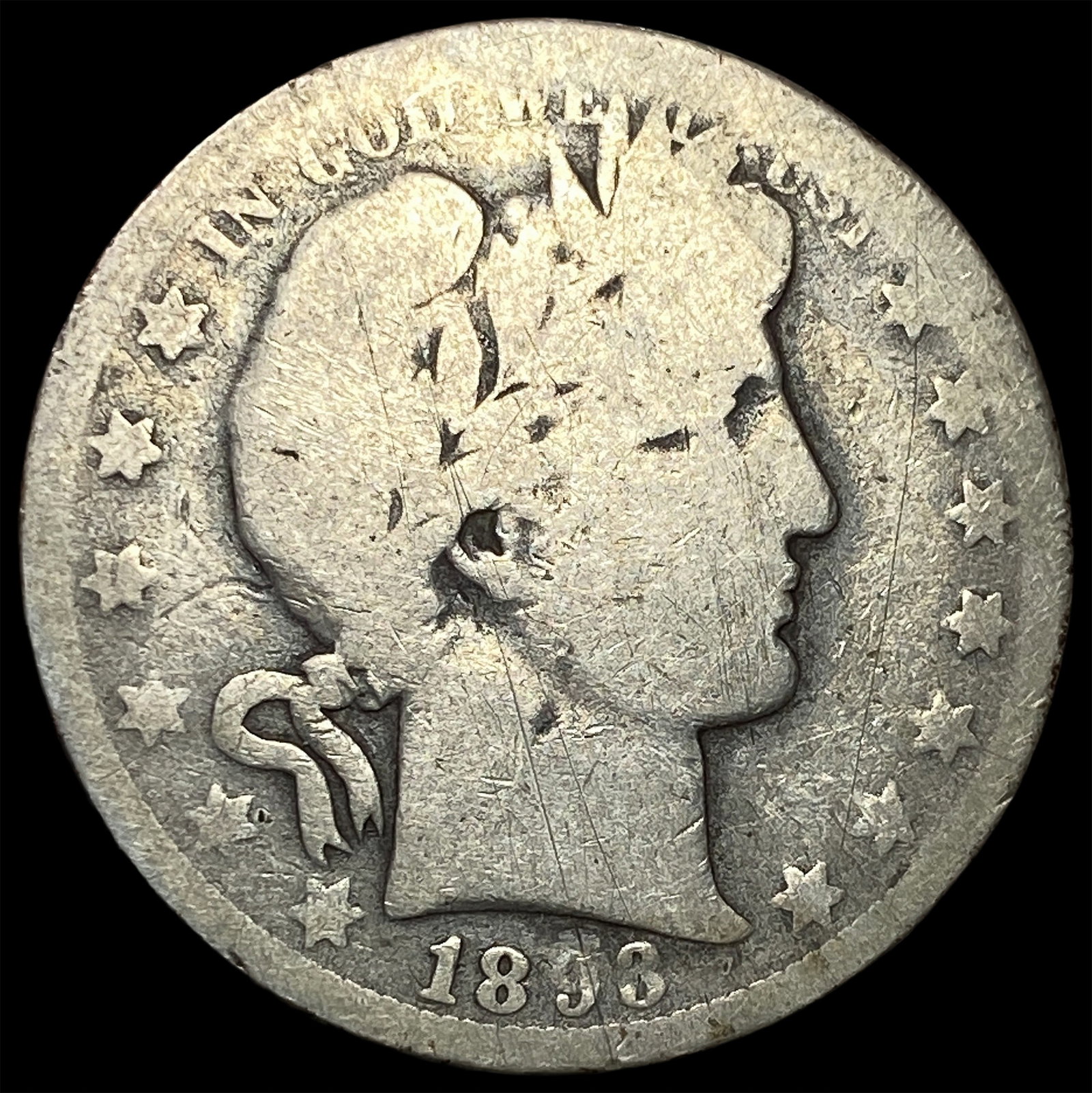 1893-O Silver Barber Half Dollar NICELY CIRCULATED: 1893-O Silver Barber Half Dollar NICELY CIRCULATED