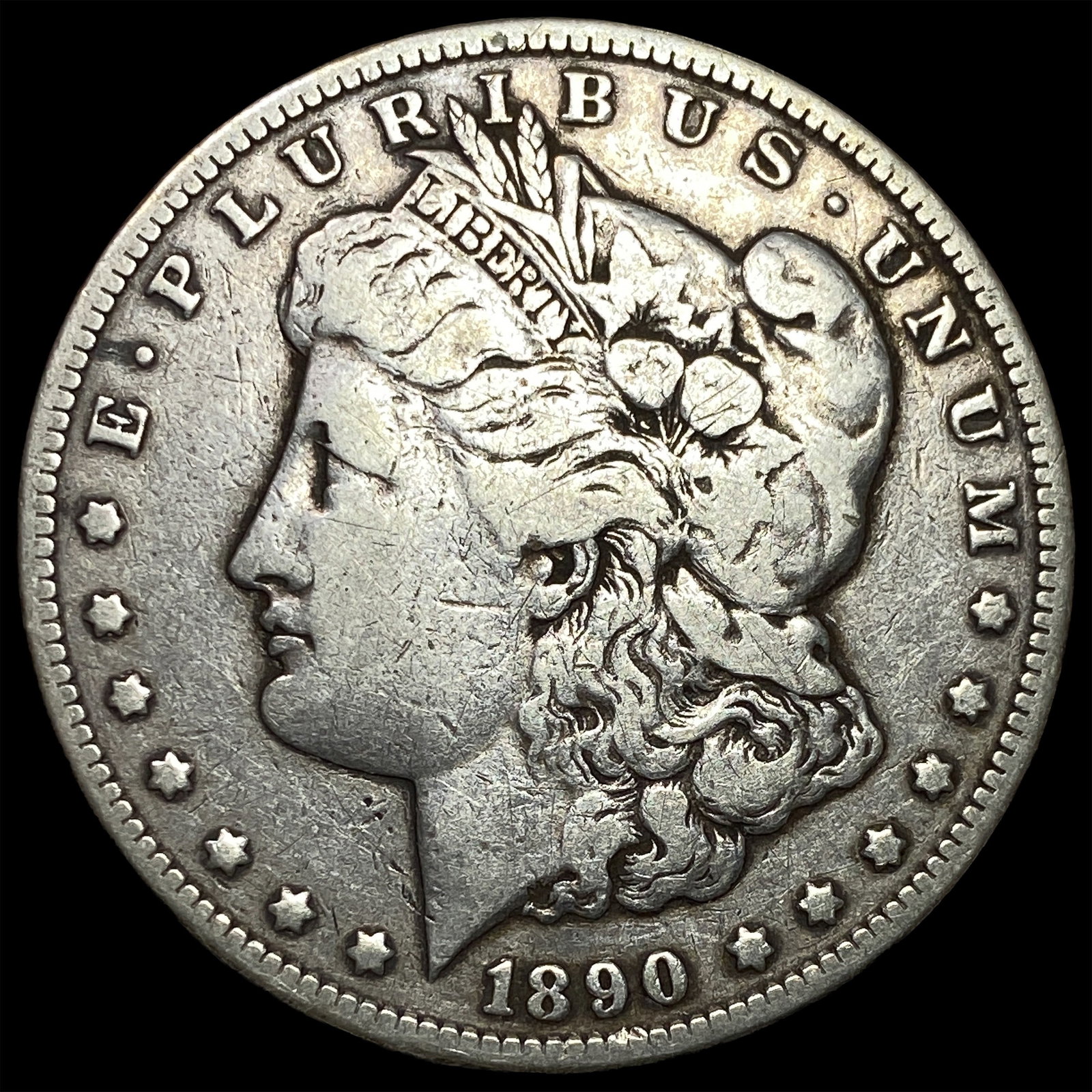 1890-CC Silver Morgan Dollar LIGHTLY CIRCULATED (1 of 2)