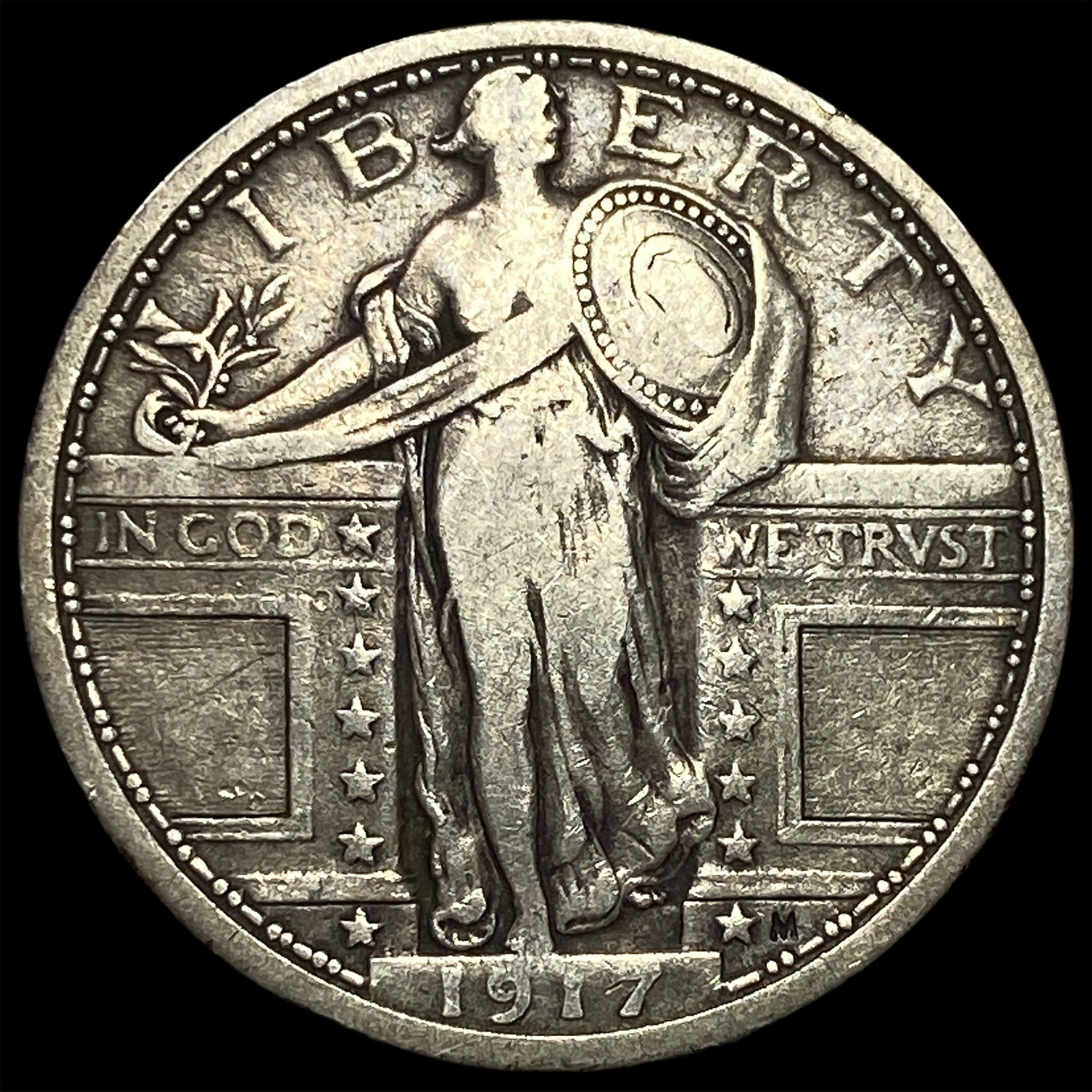 1917 Type 1 Standing Liberty Quarter NEARLY UNCIRCULATED (1 of 2)