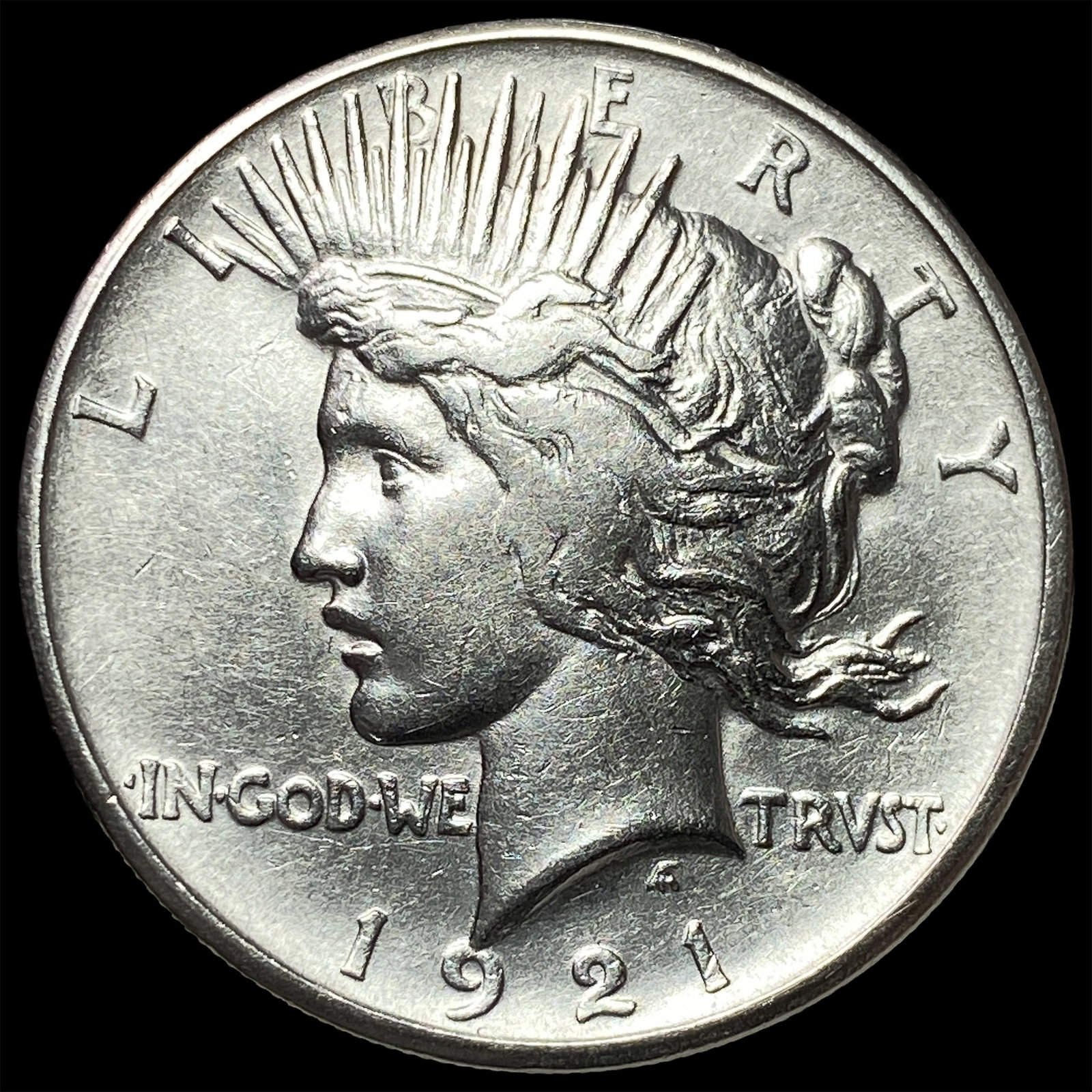 1921 Silver Peace Dollar CHOICE AU: 1921 Silver Peace Dollar CHOICE AU