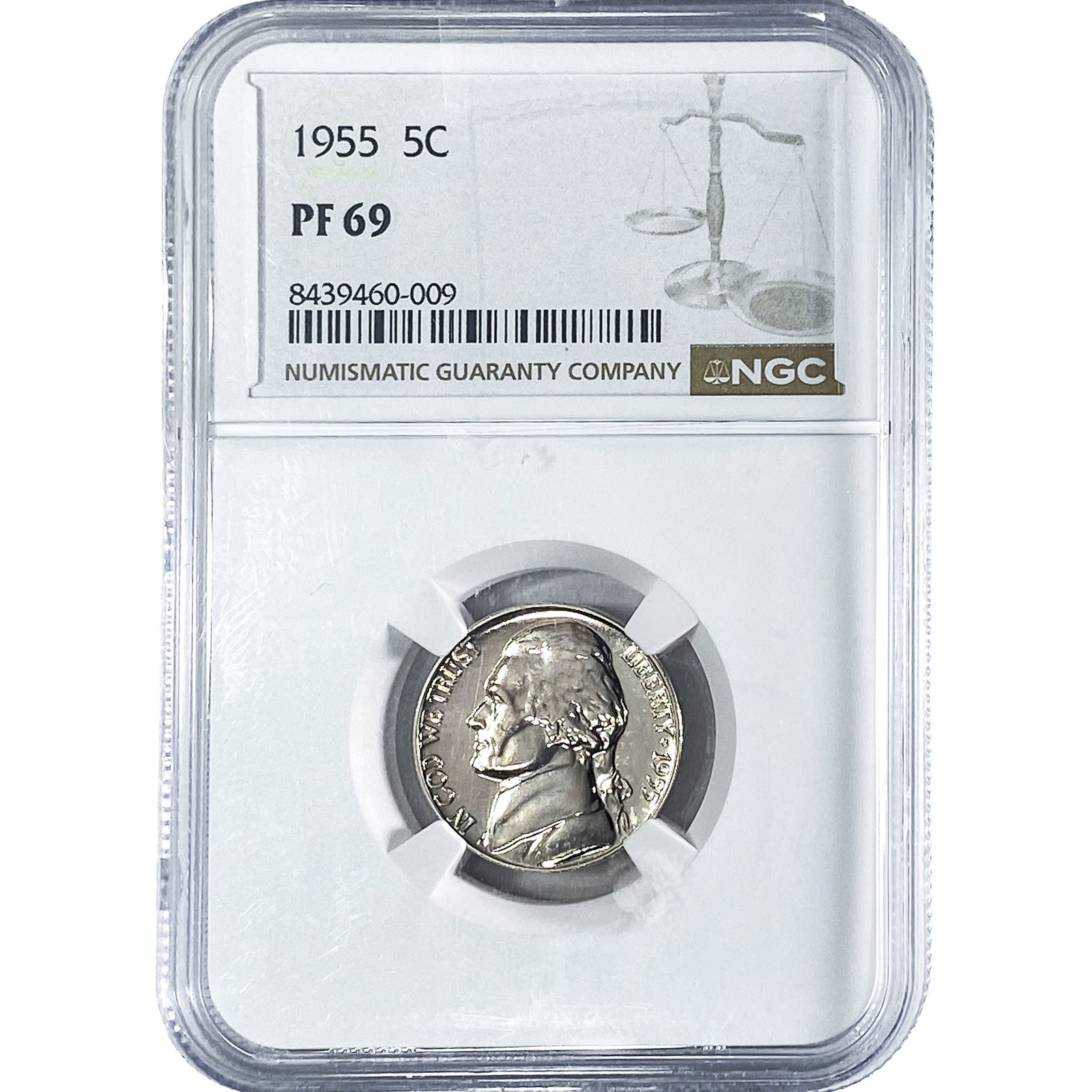 1955 Jefferson Nickel NGC PF69 (1 of 2)