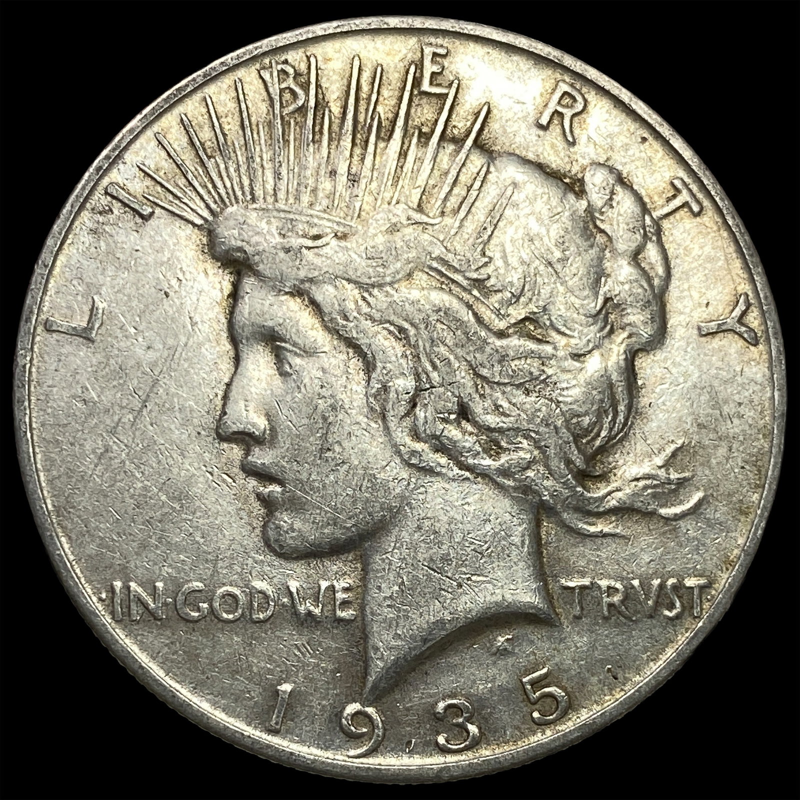 1935 Silver Peace Dollar NEARLY UNCIRCULATED: 1935 Silver Peace Dollar NEARLY UNCIRCULATED