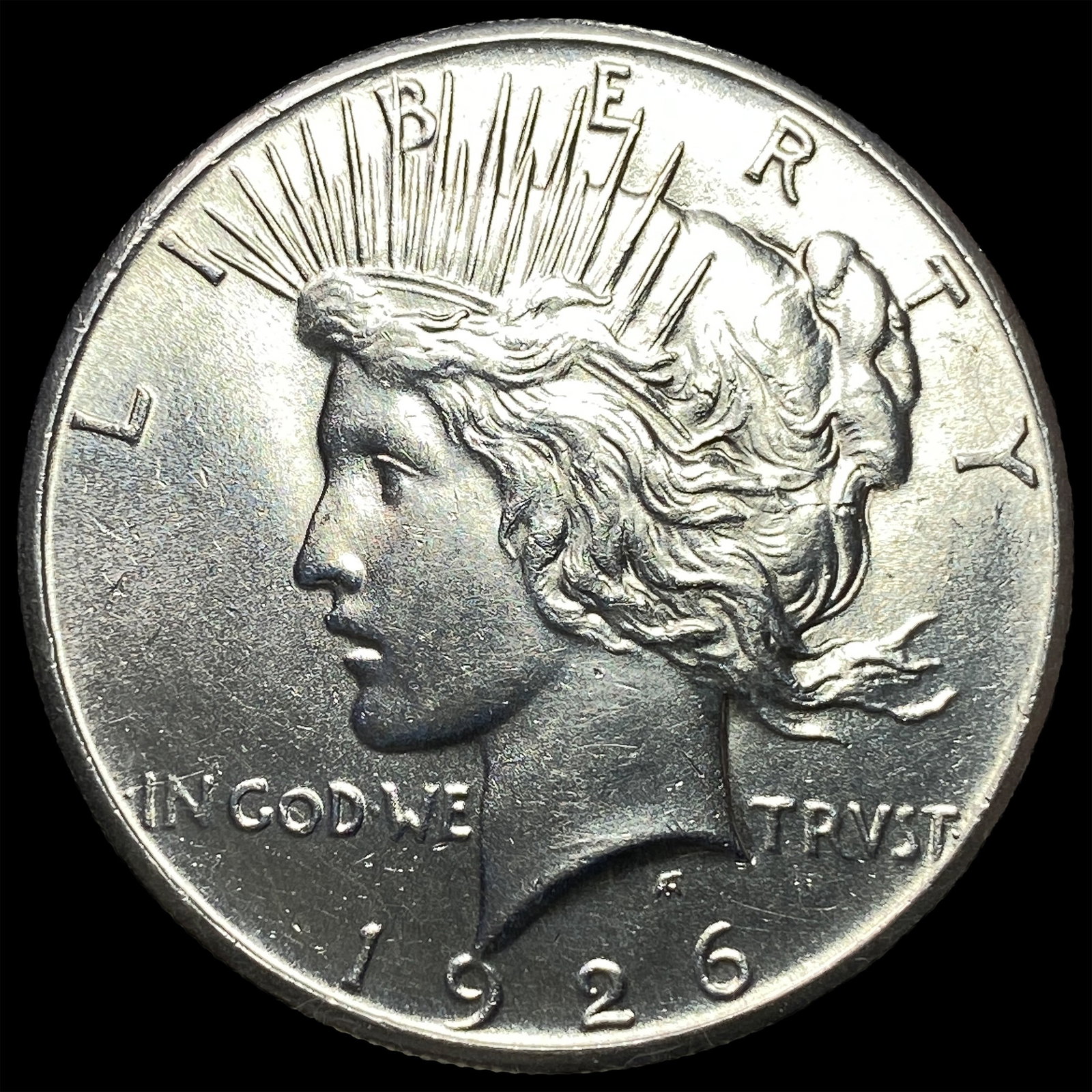 1926 Peace Silver Dollar ABOUT UNCIRCULATED: 1926 Peace Silver Dollar ABOUT UNCIRCULATED