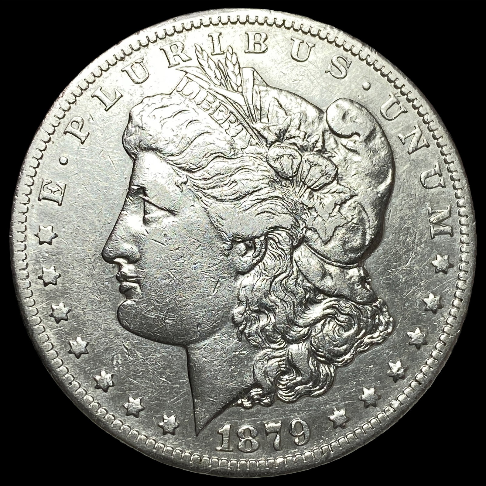 1879-CC Silver Morgan Dollar NEARLY UNCIRCULATED: 1879-CC Silver Morgan Dollar NEARLY UNCIRCULATED