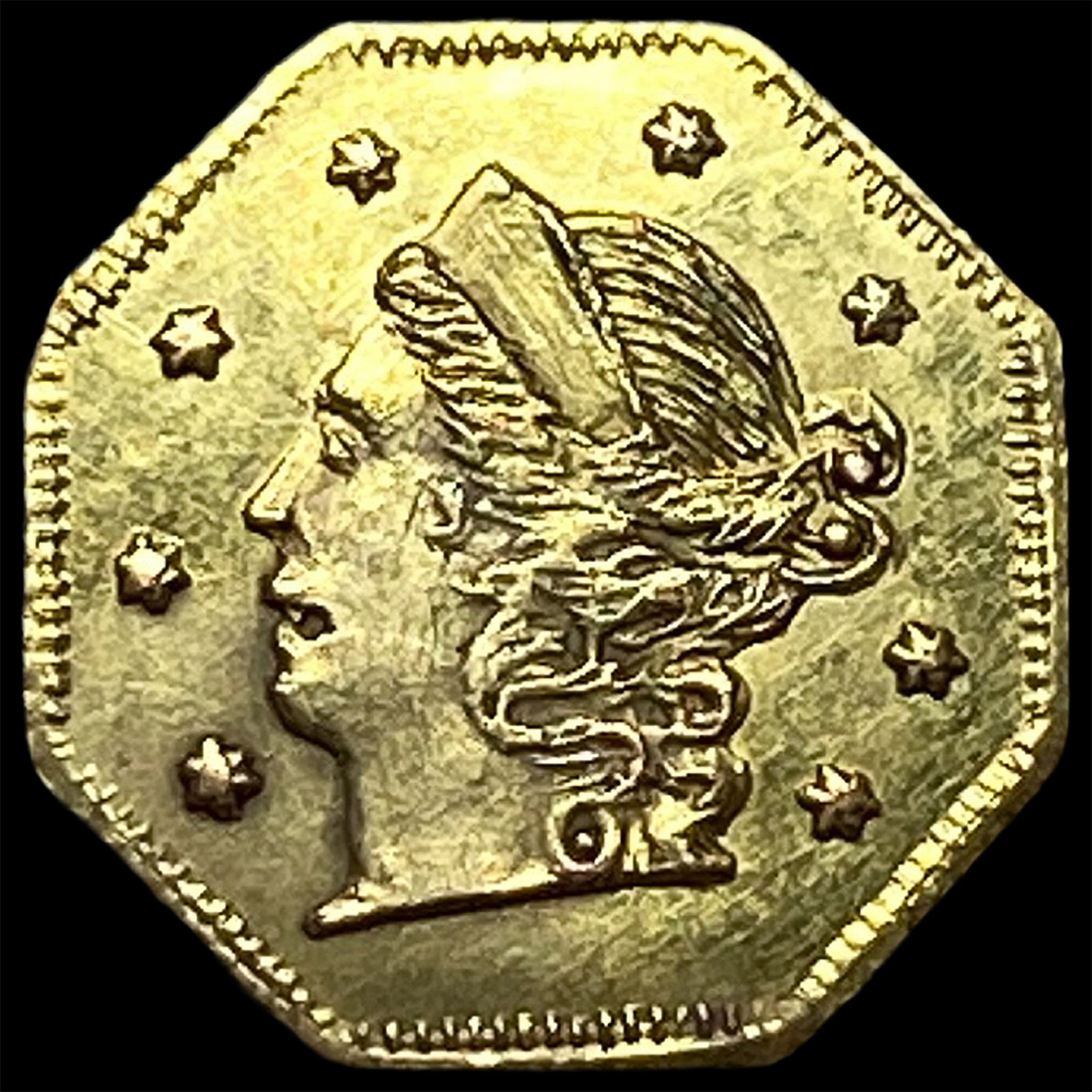 1853 Gold $1 California Fractional Coin UNCIRCULATED (1 of 2)