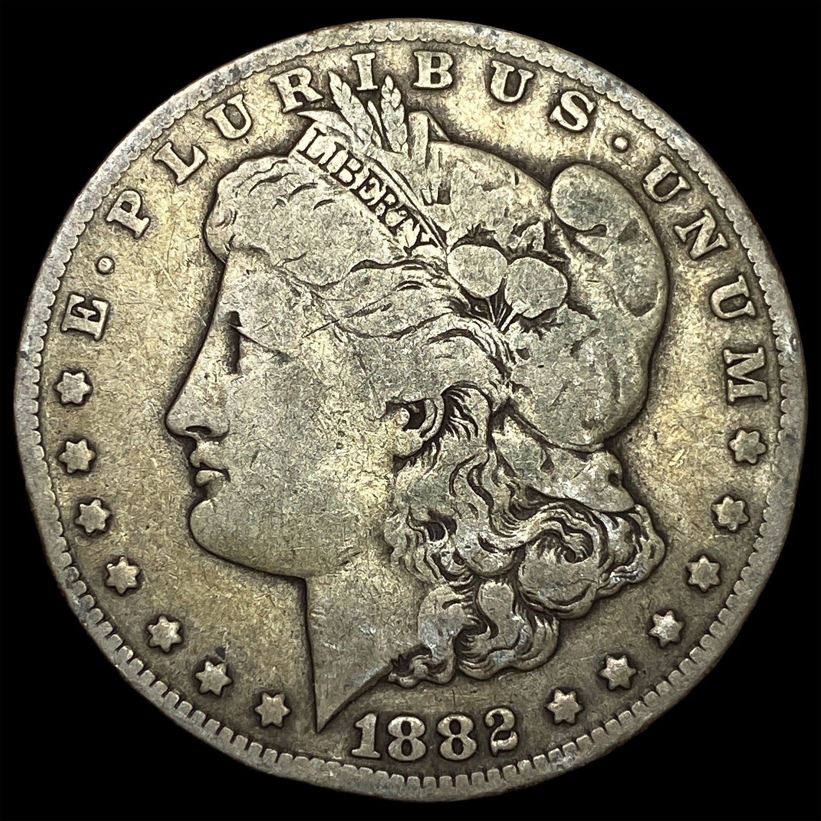 1882-CC Silver Morgan Dollar LIGHTLY CIRCULATED: 1882-CC Silver Morgan Dollar LIGHTLY CIRCULATED