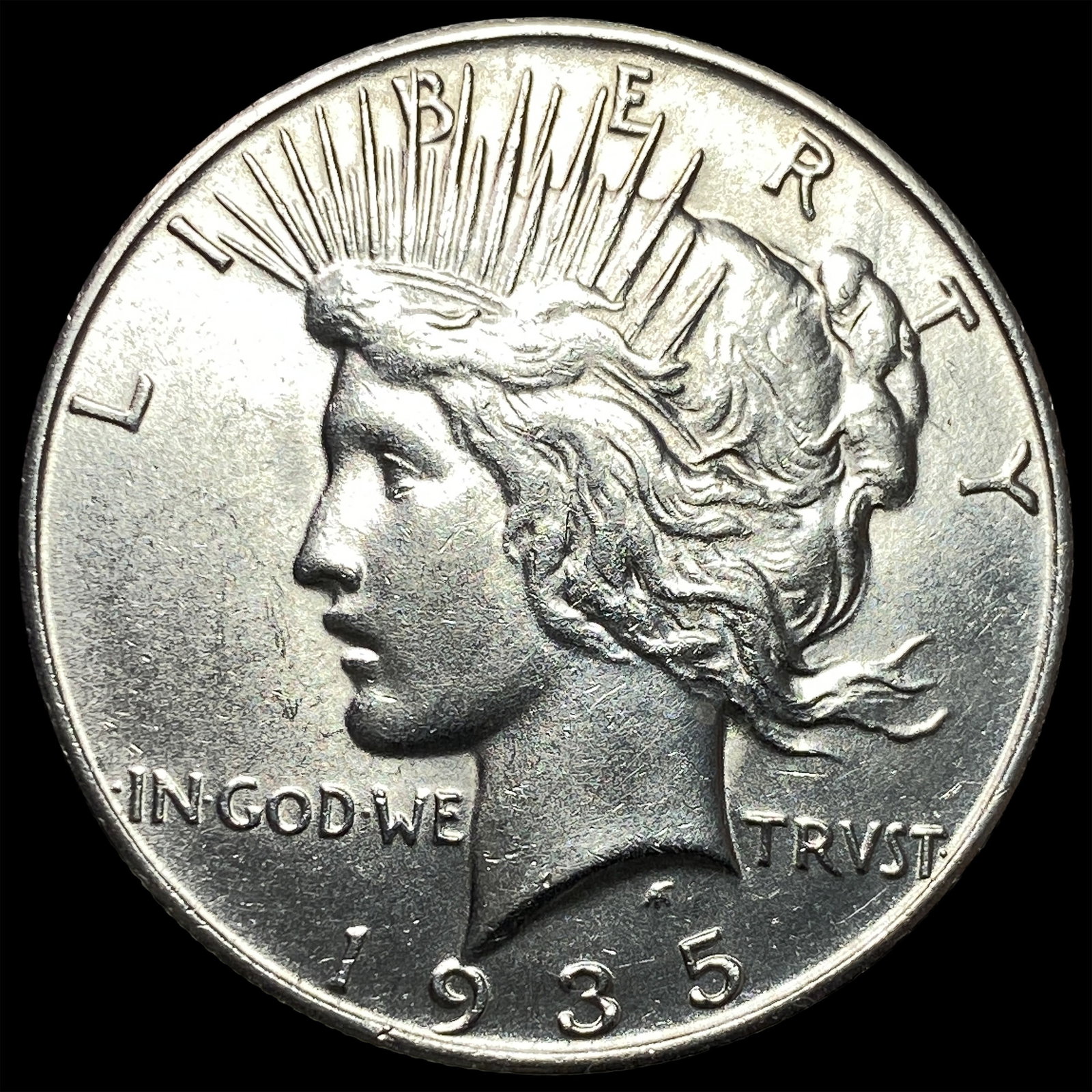1935-S Silver Peace Dollar UNCIRCULATED: 1935-S Silver Peace Dollar UNCIRCULATED