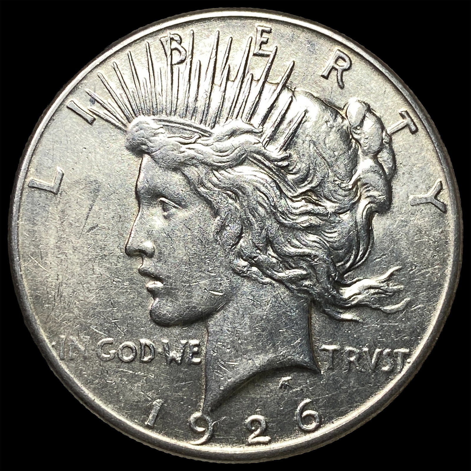 1926 Peace Silver Dollar CHOICE AU: 1926 Peace Silver Dollar CHOICE AU