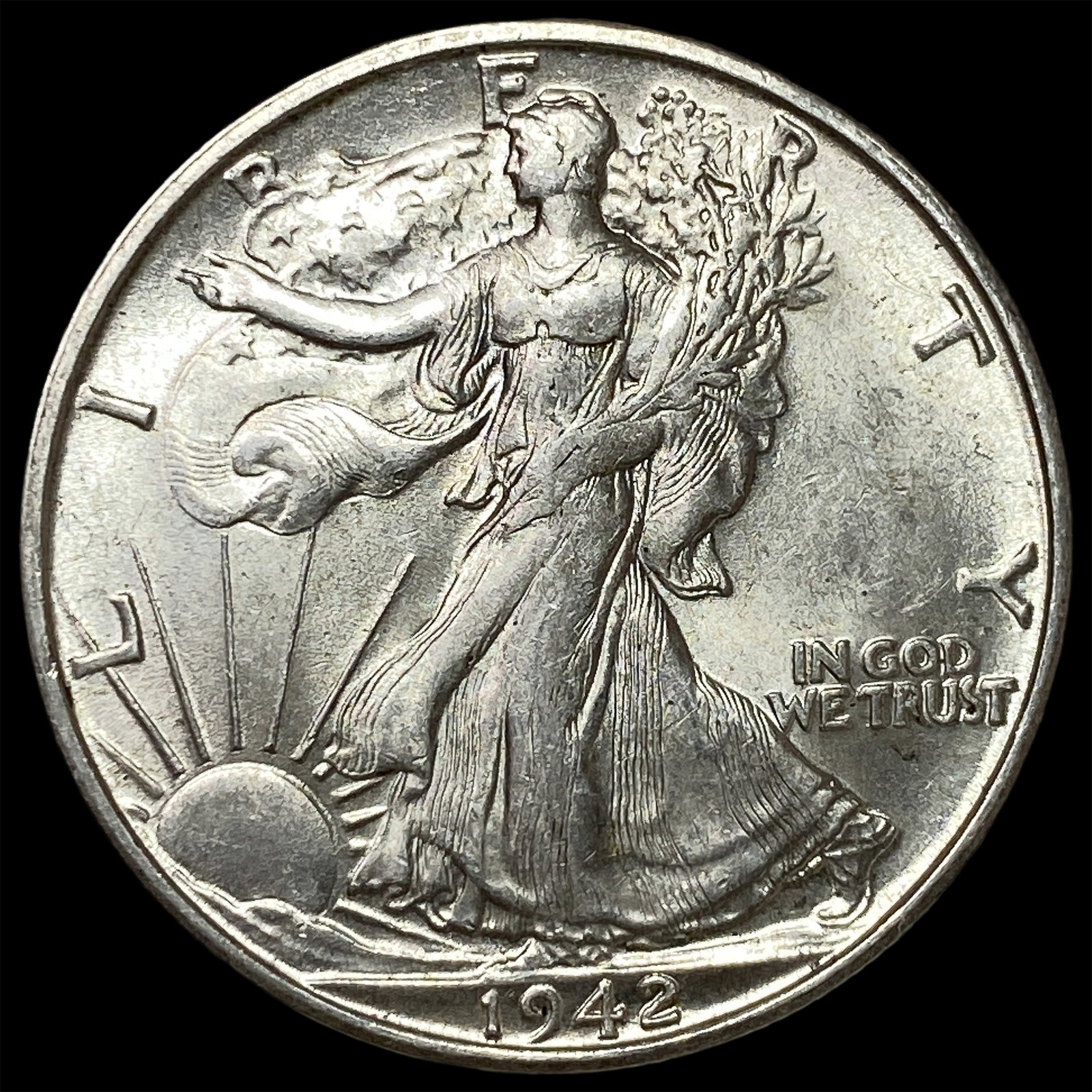 1942-S Silver Half Dollar UNCIRCULATED (1 of 2)