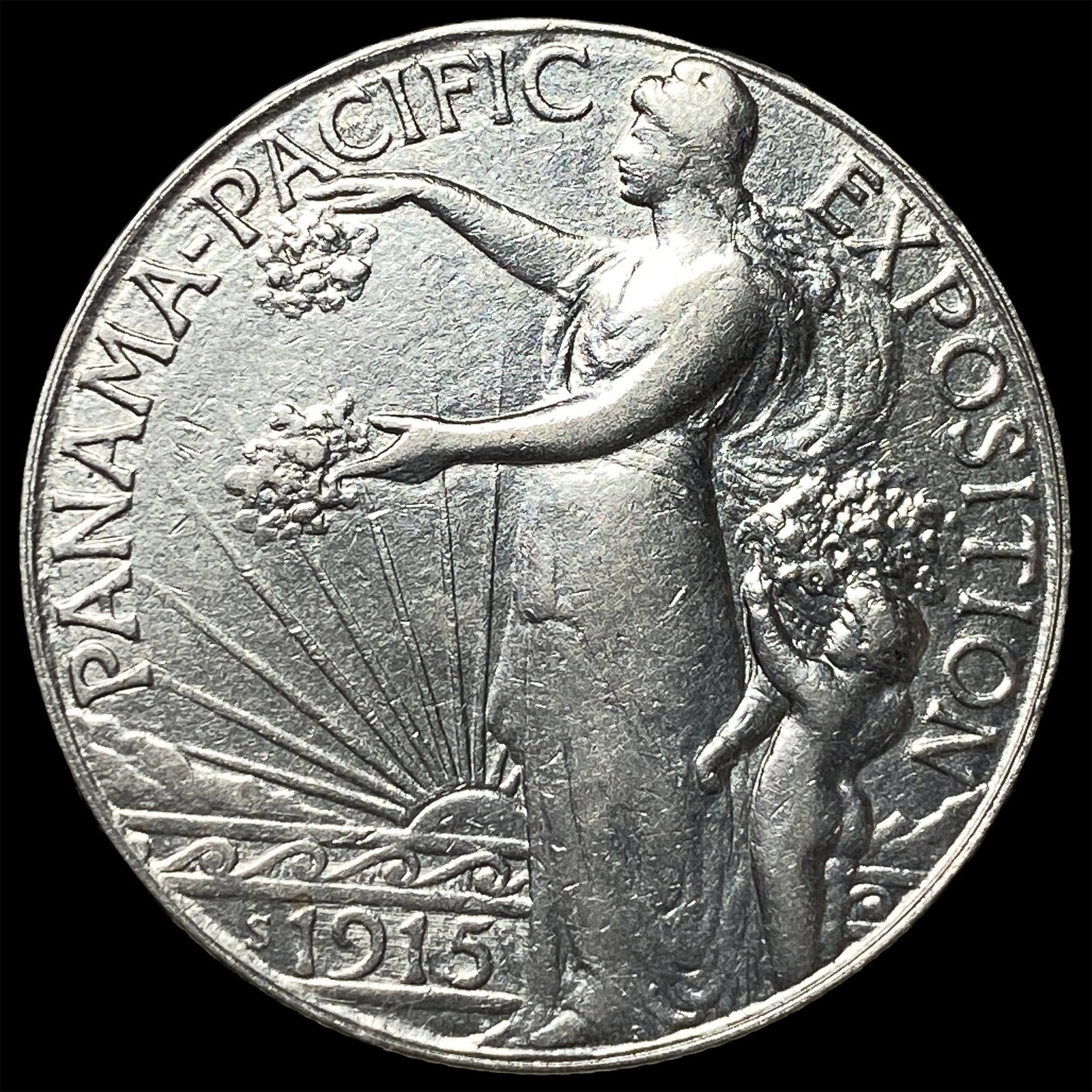 1915-S Silver Panama-Pacific Half Dollar UNCIRCULATED: 1915-S Silver Panama-Pacific Half Dollar UNCIRCULATED