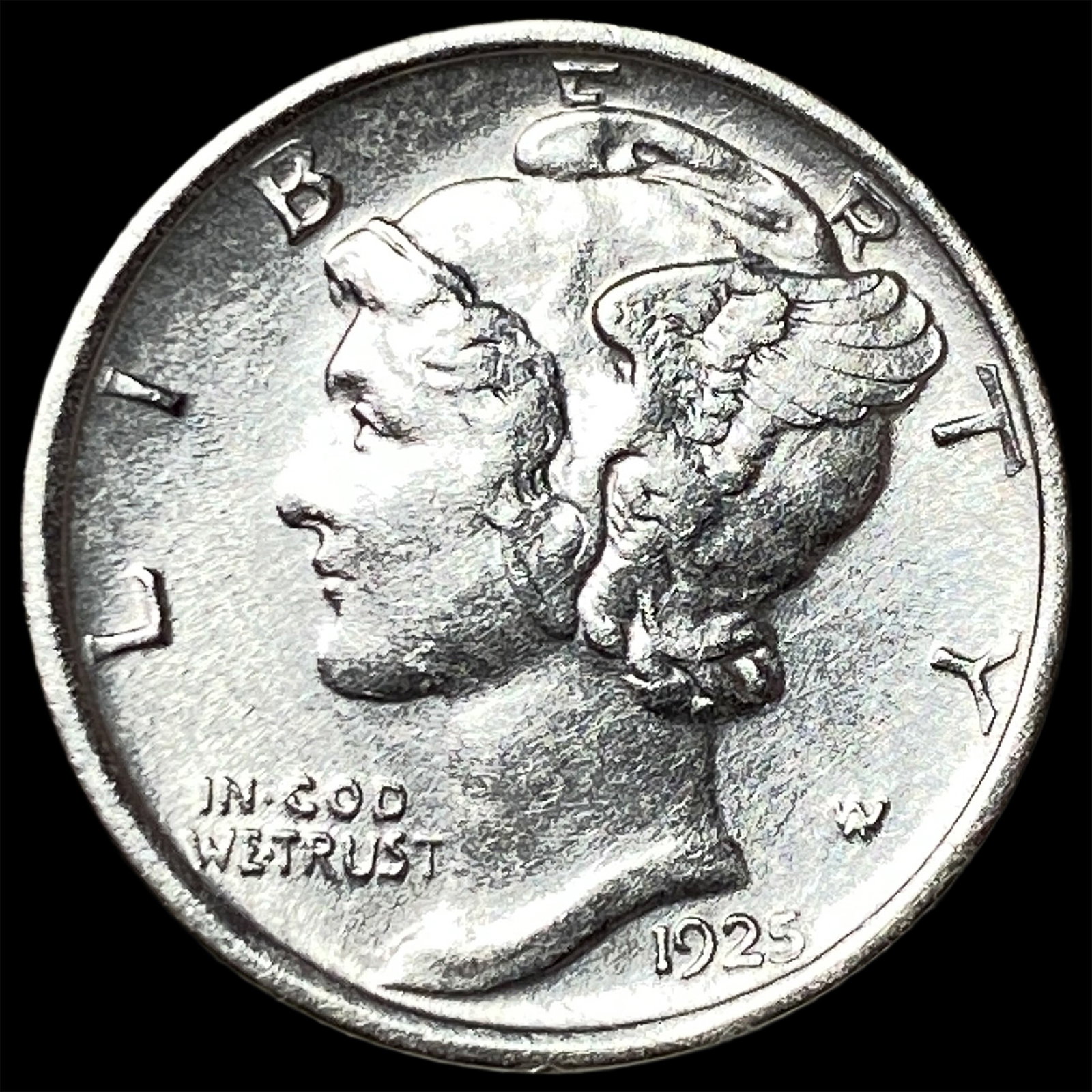 1925 Mercury Dime CLOSELY UNCIRCULATED (1 of 2)