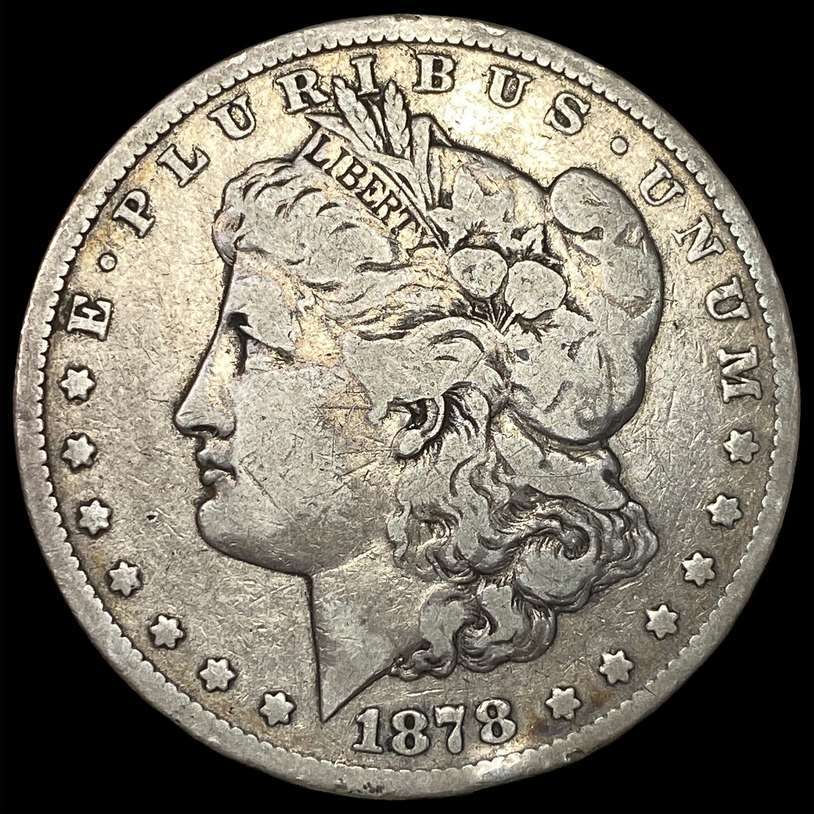 1878 Silver Morgan Dollar ABOUT UNCIRCULATED: 1878 Silver Morgan Dollar ABOUT UNCIRCULATED