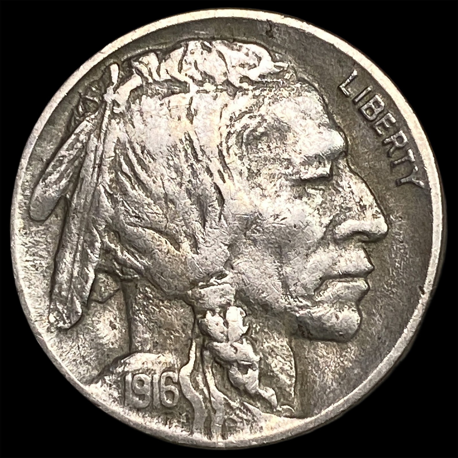 1916-D Buffalo Nickel NEARLY UNCIRCULATED: 1916-D Buffalo Nickel NEARLY UNCIRCULATED