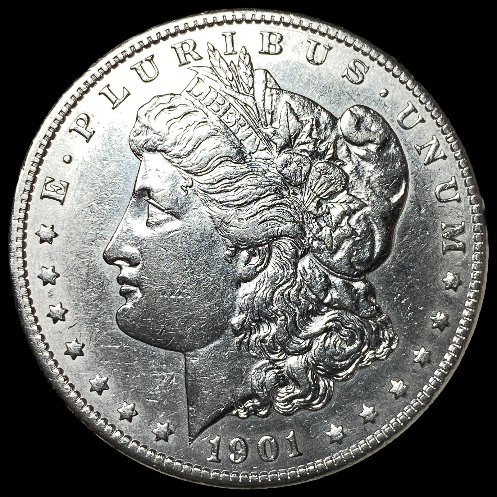 1901-S Silver Morgan Dollar CLOSELY UNCIRCULATED: 1901-S Silver Morgan Dollar CLOSELY UNCIRCULATED