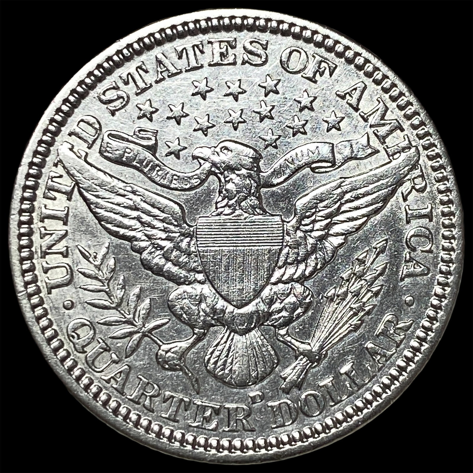 1908 Barber Silver Quarter UNCIRCULATED - 2