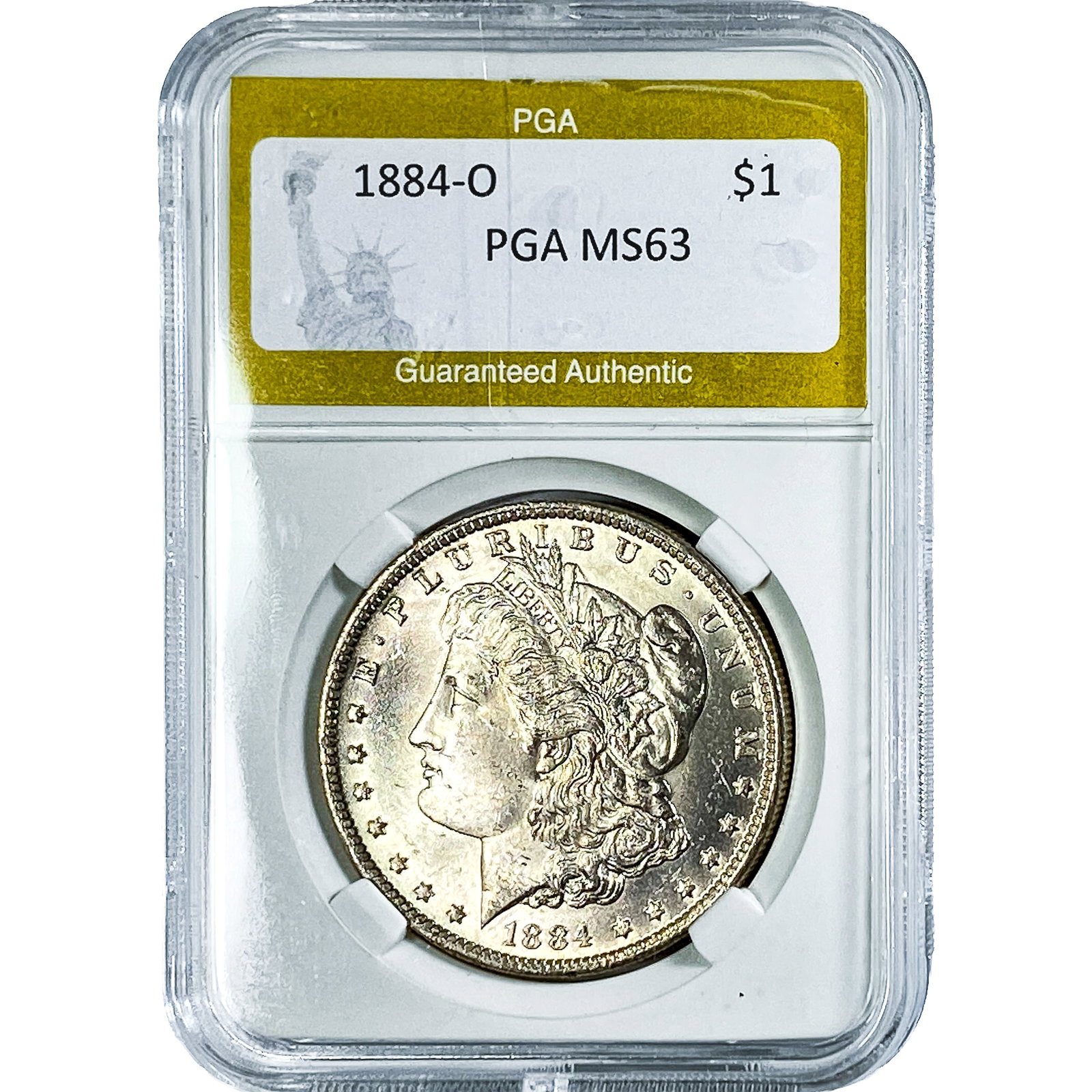 1884-O Morgan Silver Dollar PGA MS63: 1884-O Morgan Silver Dollar PGA MS63