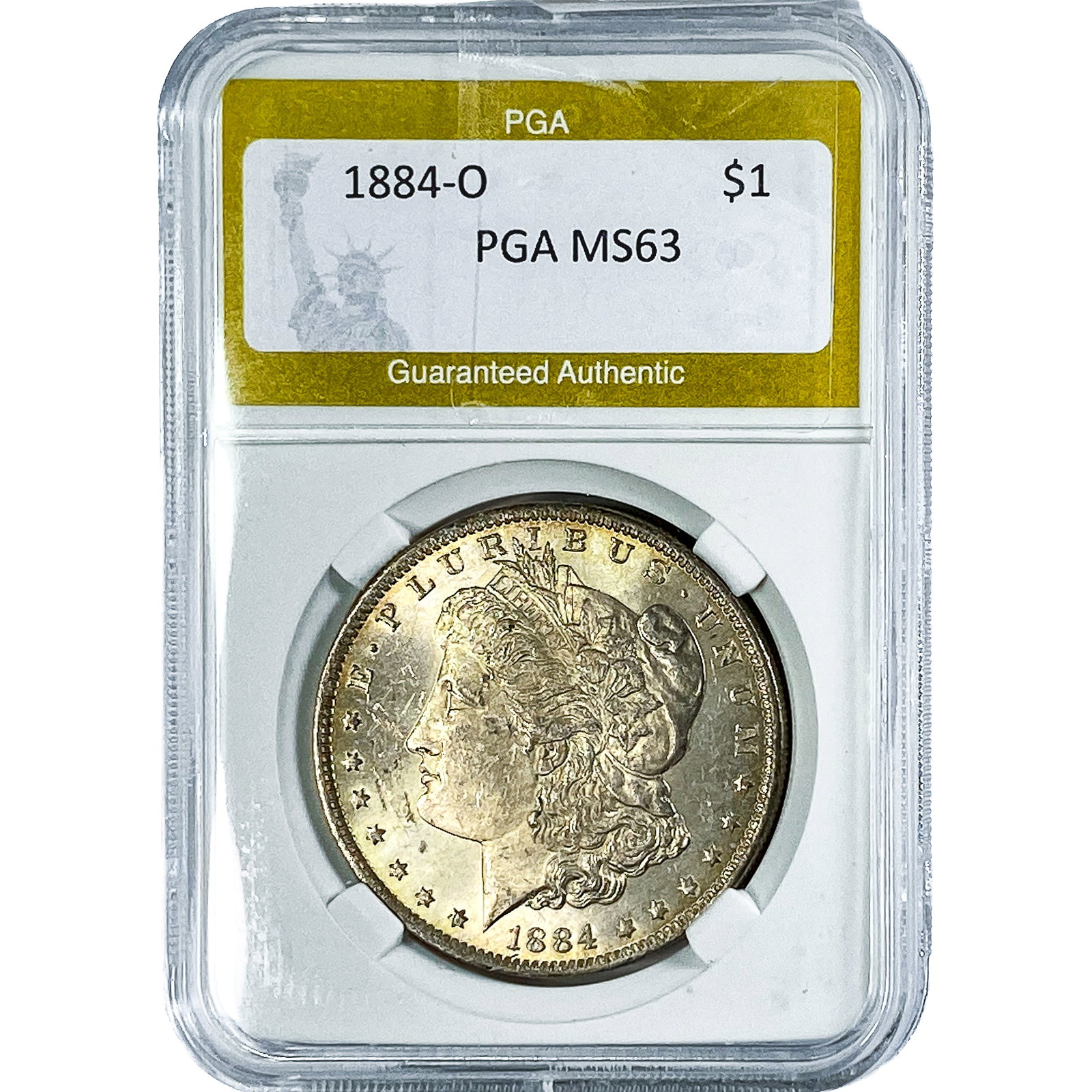1884-O Morgan Silver Dollar PGA MS63: 1884-O Morgan Silver Dollar PGA MS63