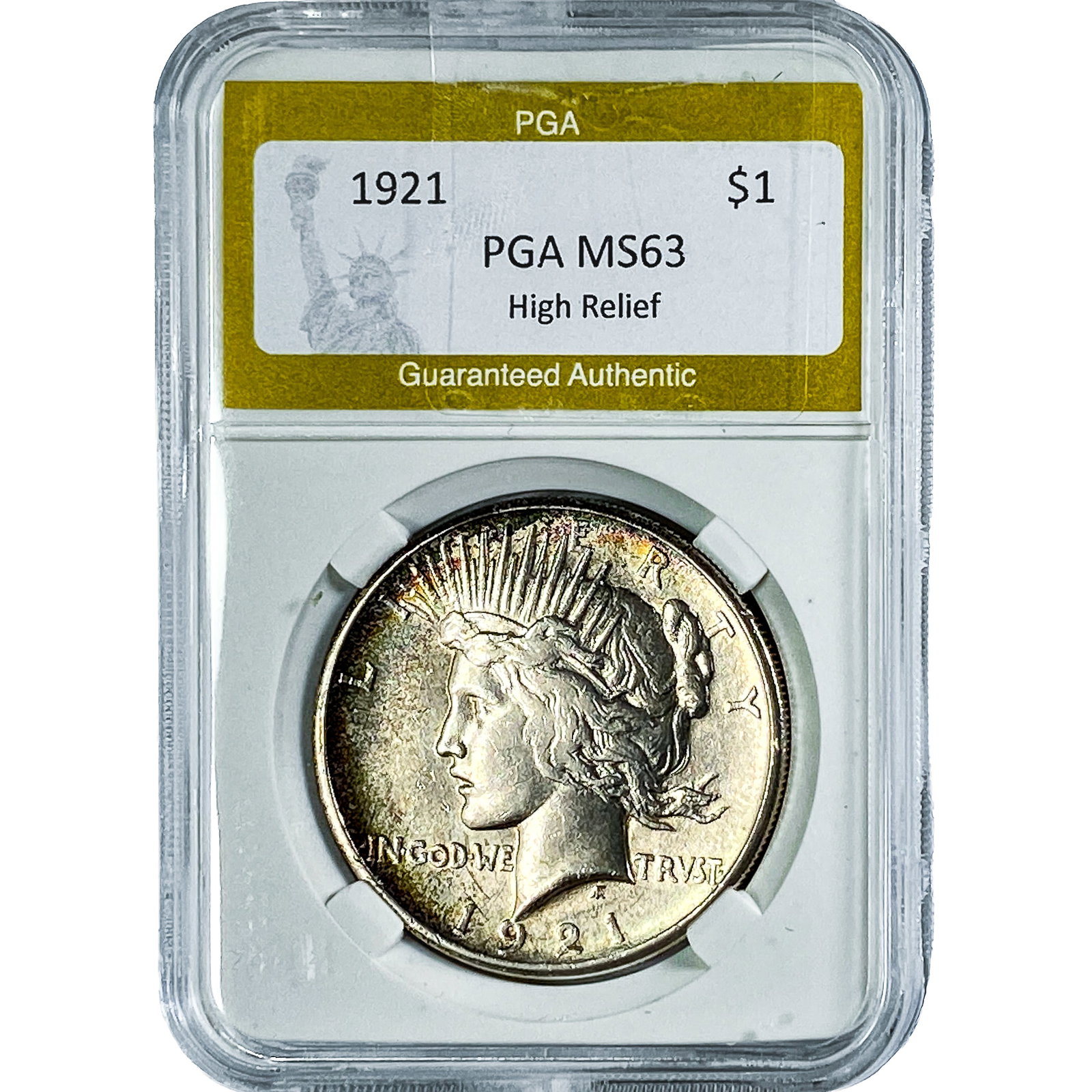 1921 Silver Peace Dollar PGA MS63 (1 of 2)