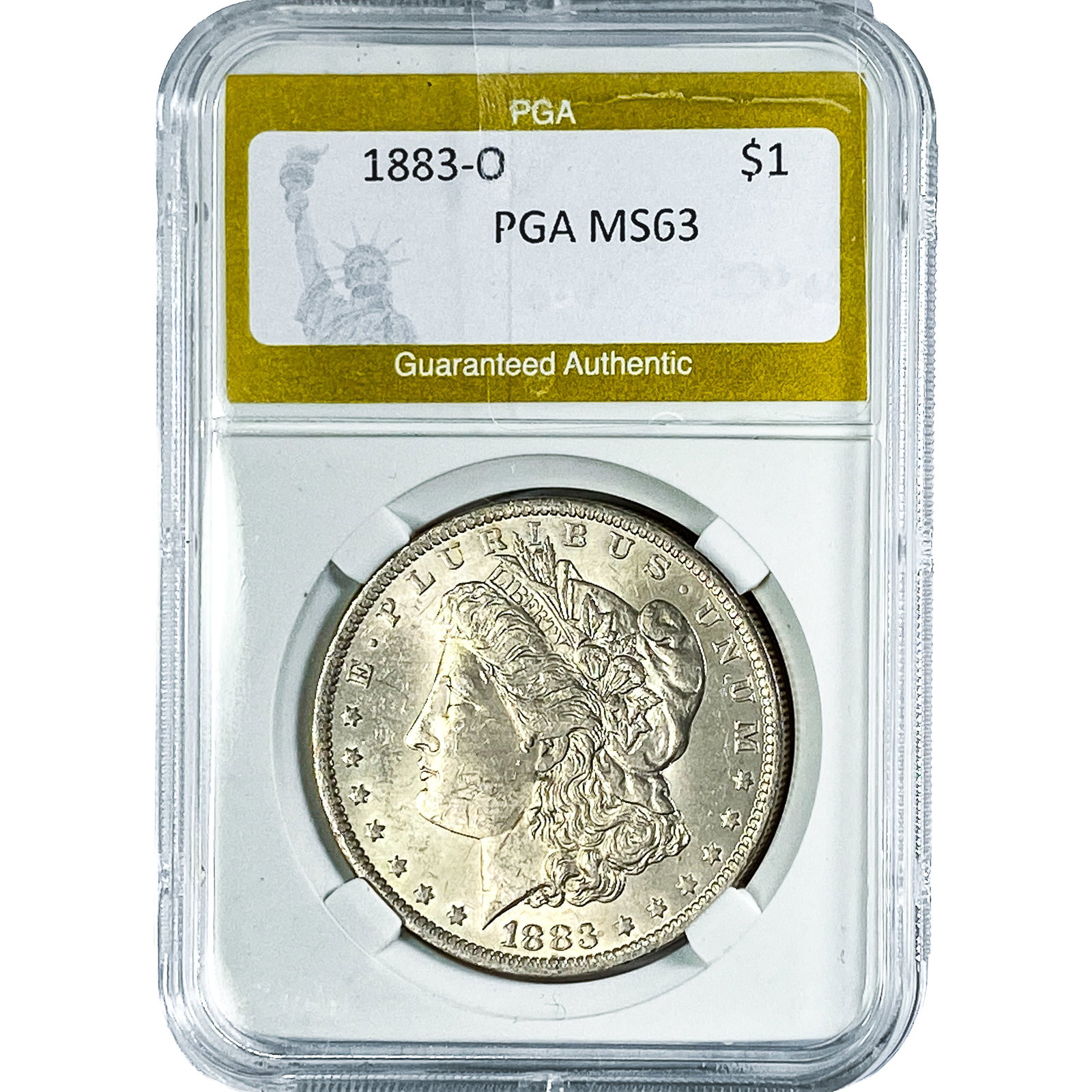 1883-O Morgan Silver Dollar PGA MS63 (1 of 2)