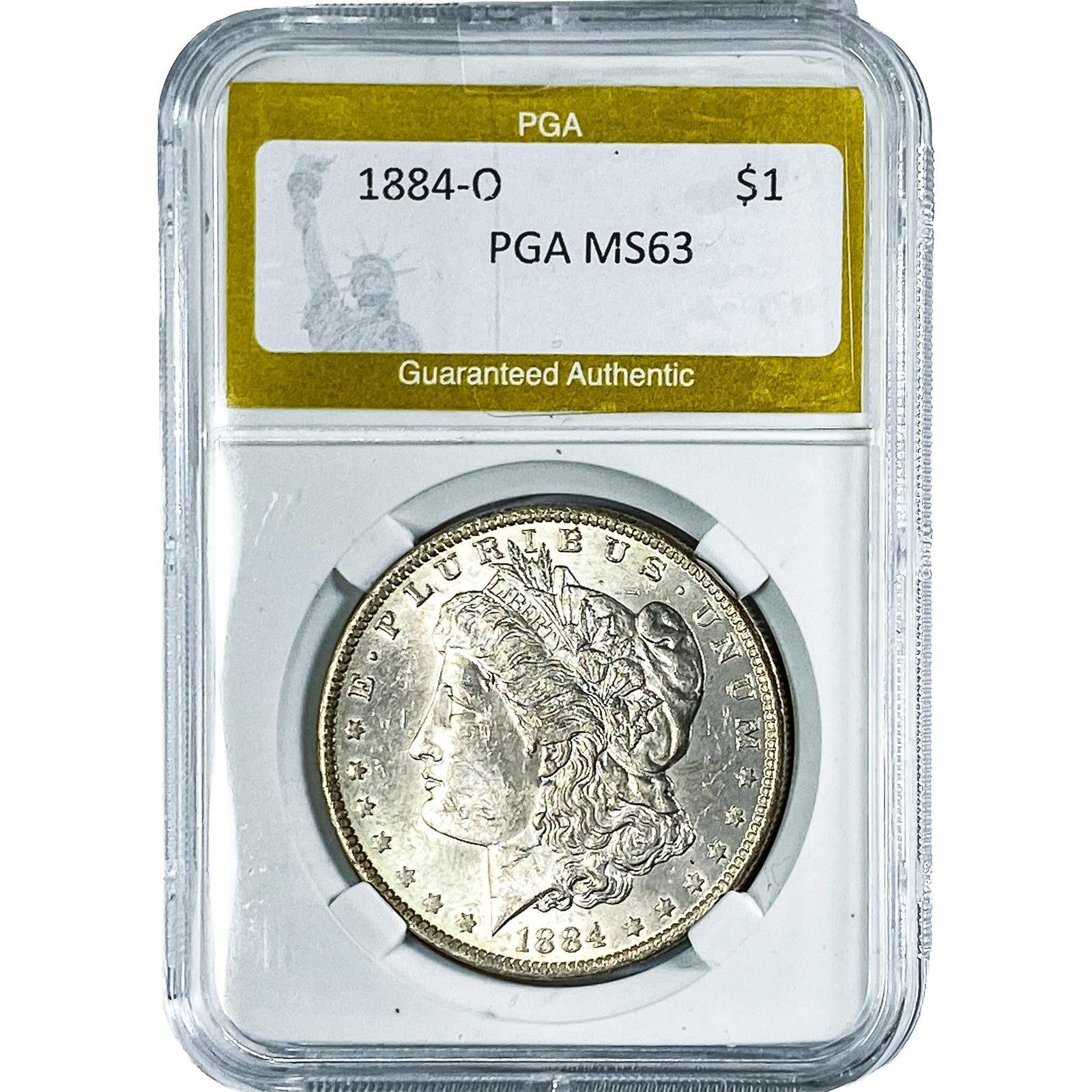 1884-O Morgan Silver Dollar PGA MS63: 1884-O Morgan Silver Dollar PGA MS63