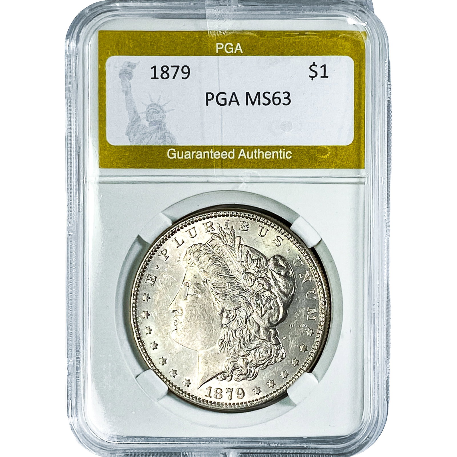 1879 Morgan Silver Dollar PGA MS63: 1879 Morgan Silver Dollar PGA MS63