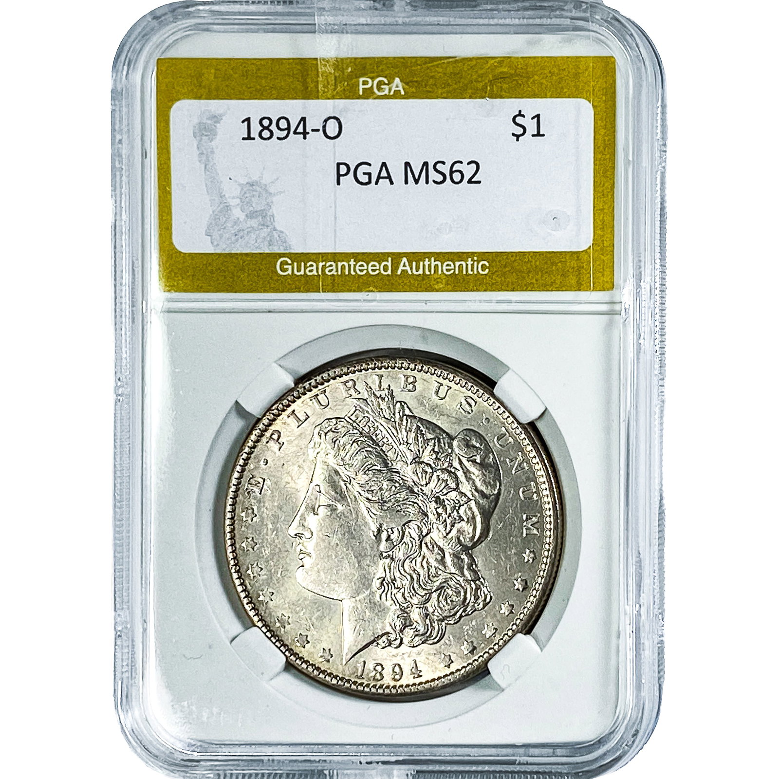 1894-O Morgan Silver Dollar PGA MS62: 1894-O Morgan Silver Dollar PGA MS62