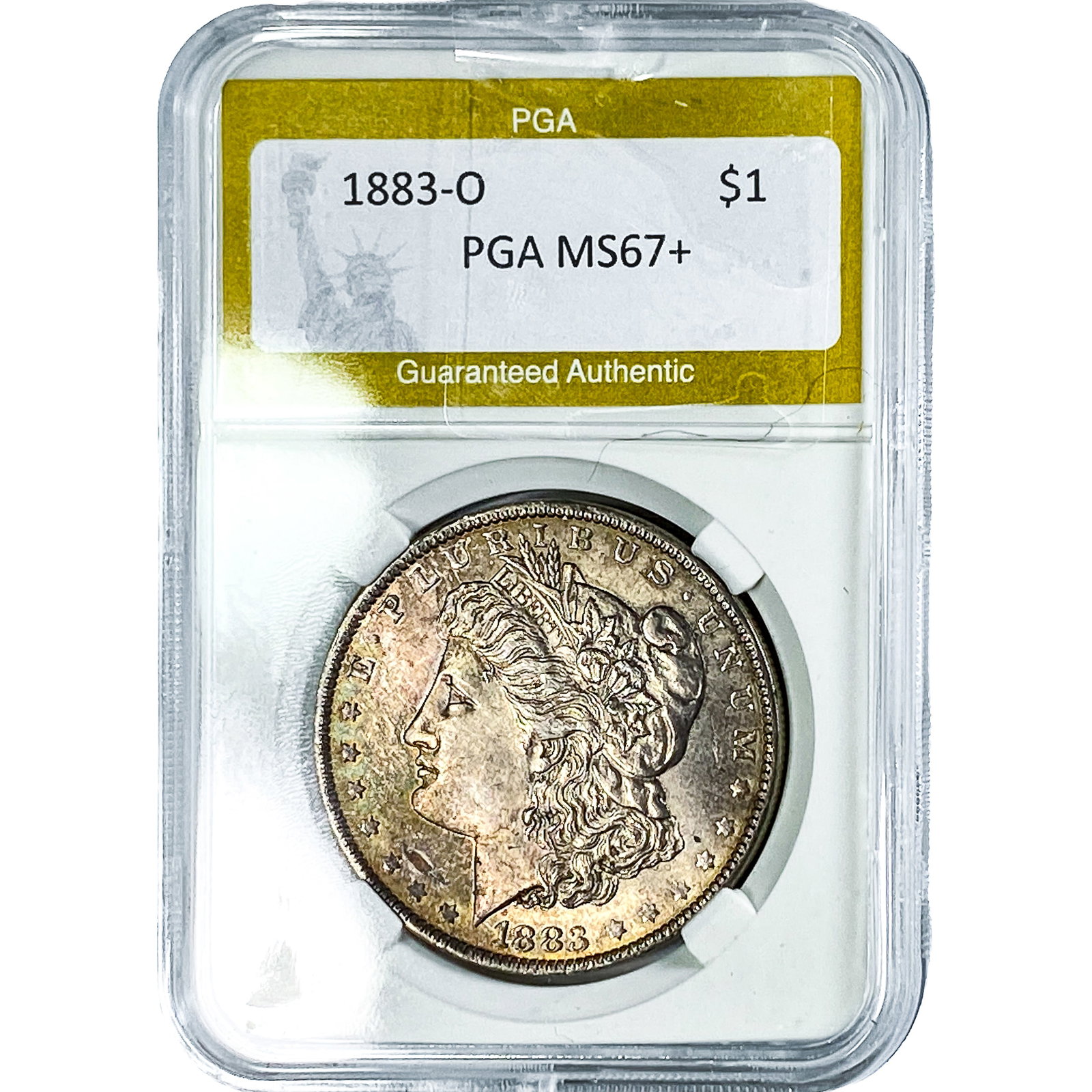 1883-O Morgan Silver Dollar PGA MS67+: 1883-O Morgan Silver Dollar PGA MS67+