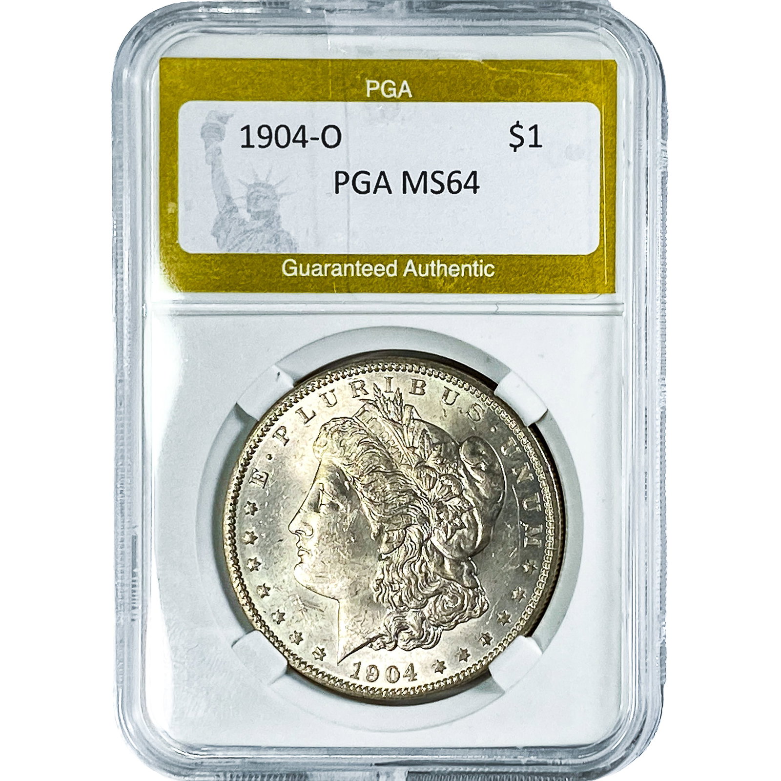 1904-O Morgan Silver Dollar PGA MS64: 1904-O Morgan Silver Dollar PGA MS64