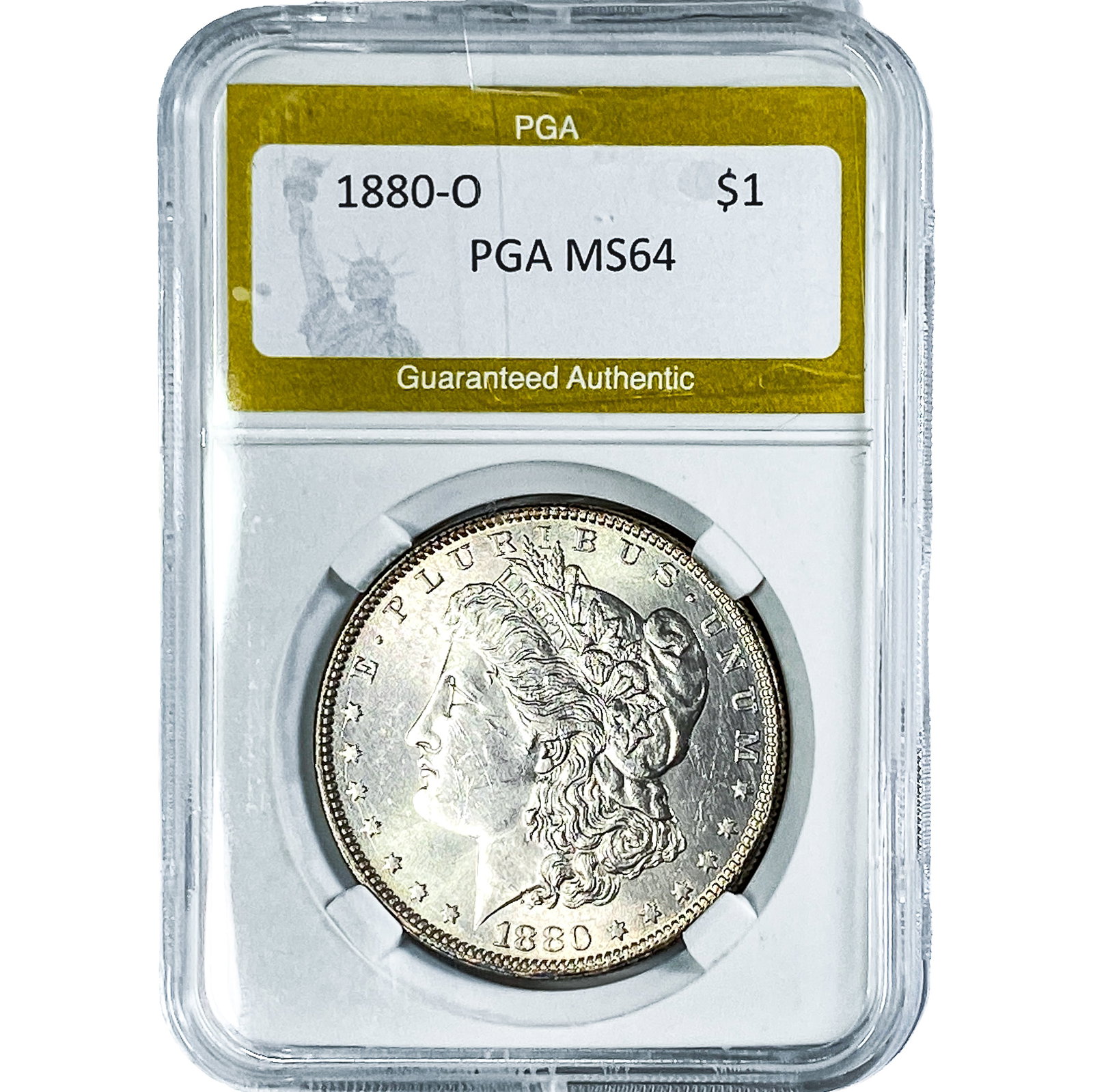 1880-O Morgan Silver Dollar PGA MS64 (1 of 2)