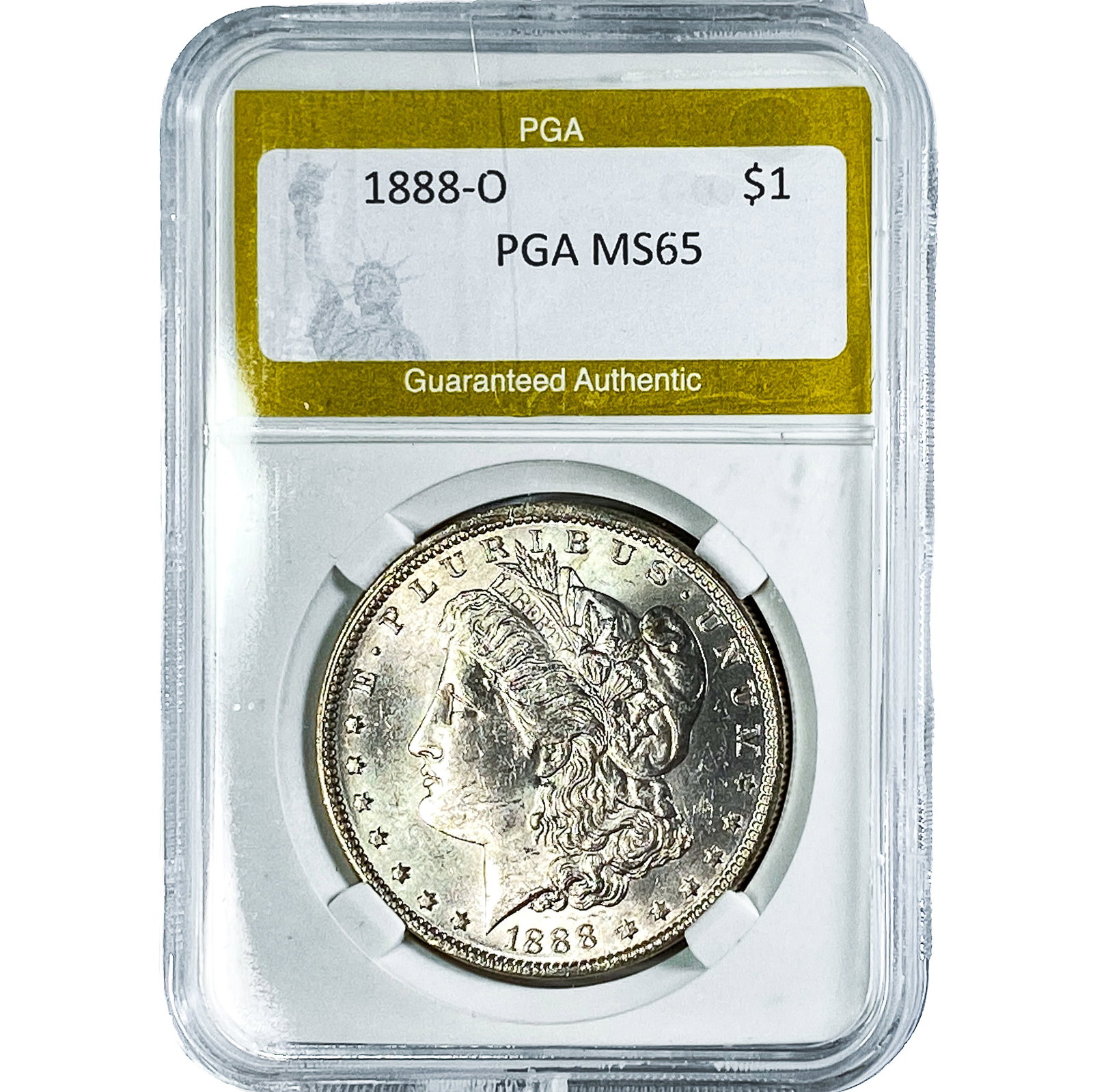 1888-O Morgan Silver Dollar PGA MS65: 1888-O Morgan Silver Dollar PGA MS65