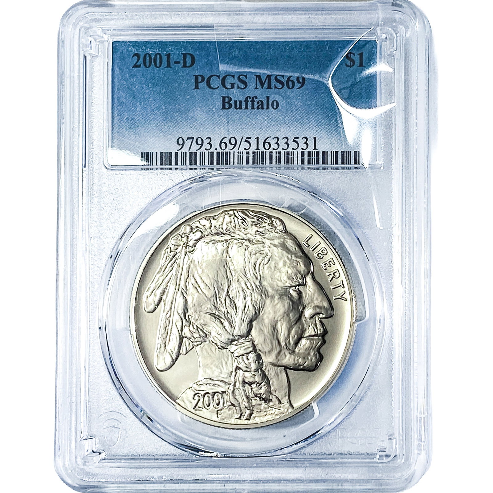 2001-D $1 Buffalo PCGS MS69 (1 of 2)