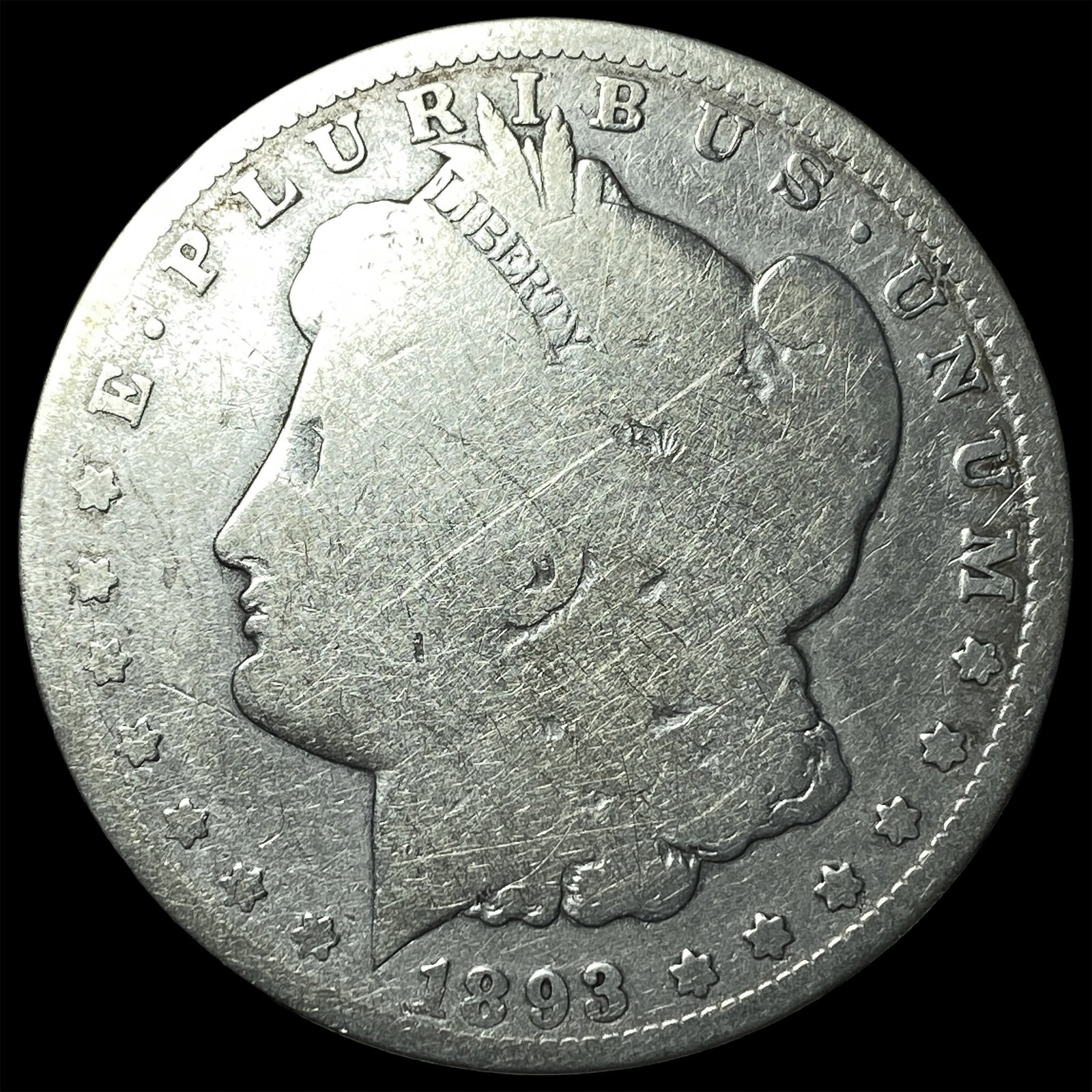 1893-O Silver Morgan Dollar NICELY CIRCULATED (1 of 2)