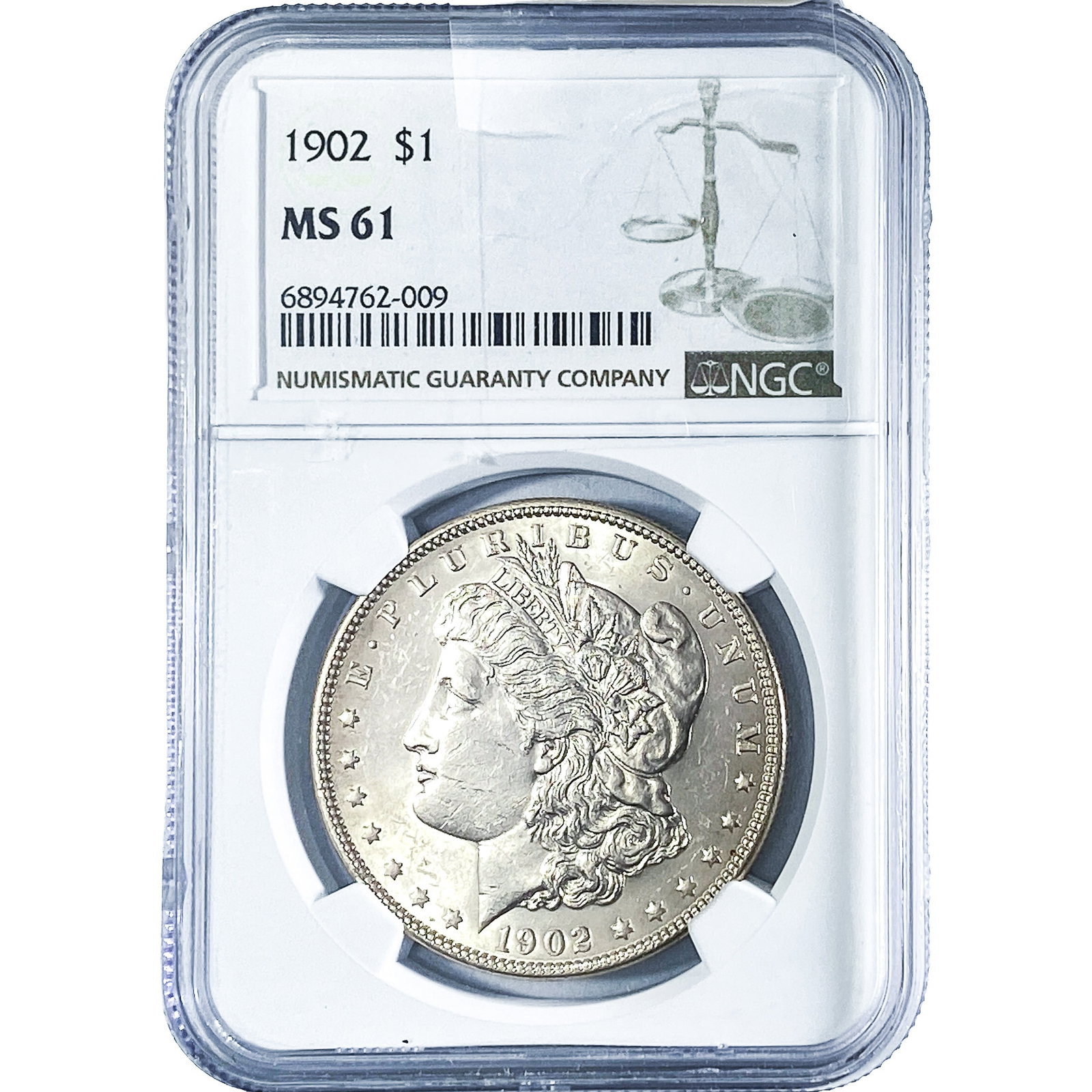 1902 Morgan Silver Dollar NGC MS61 (1 of 2)
