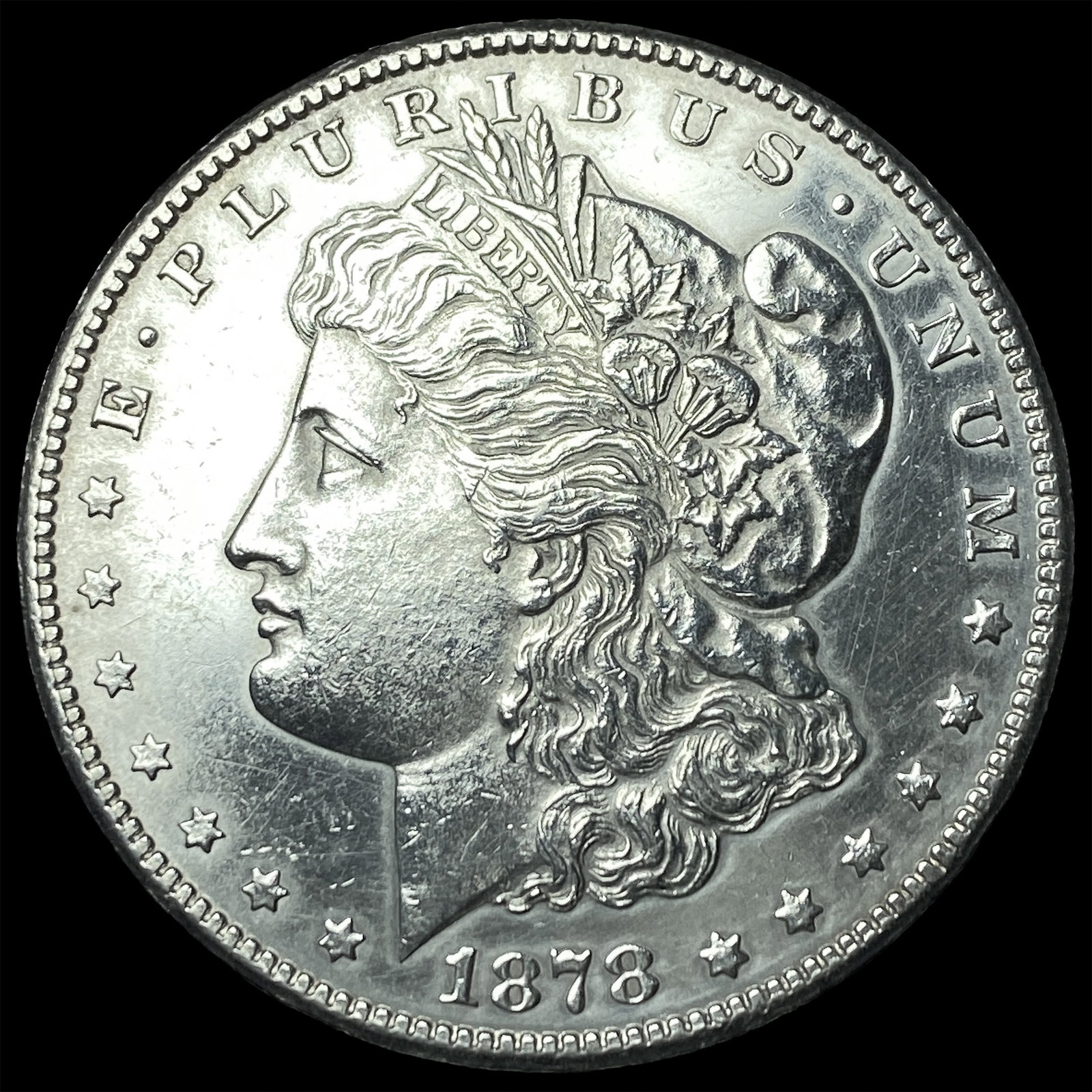 1878-S Silver Morgan Dollar CHOICE AU: 1878-S Silver Morgan Dollar CHOICE AU