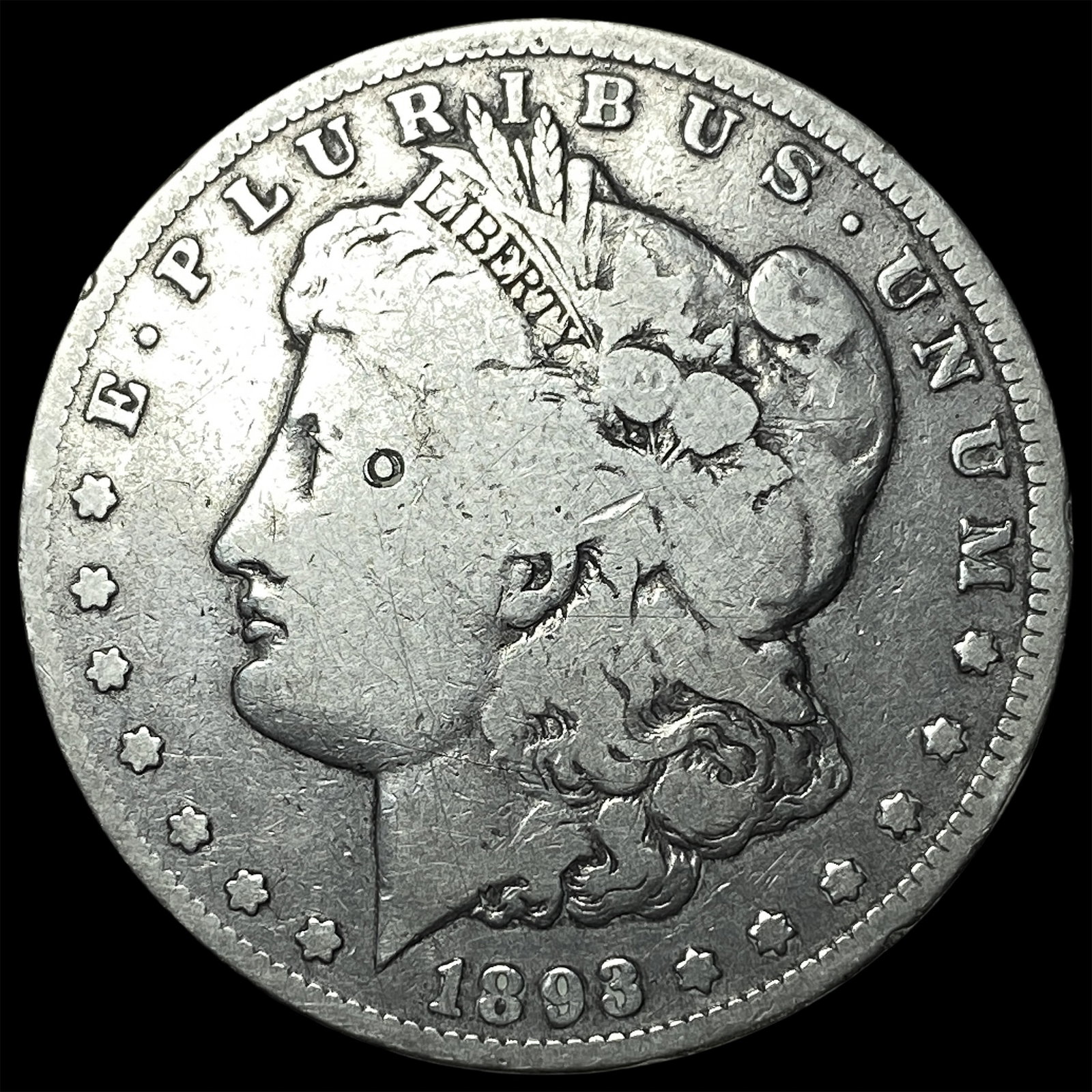 1893-CC Silver Morgan Dollar NICELY CIRCULATED (1 of 2)