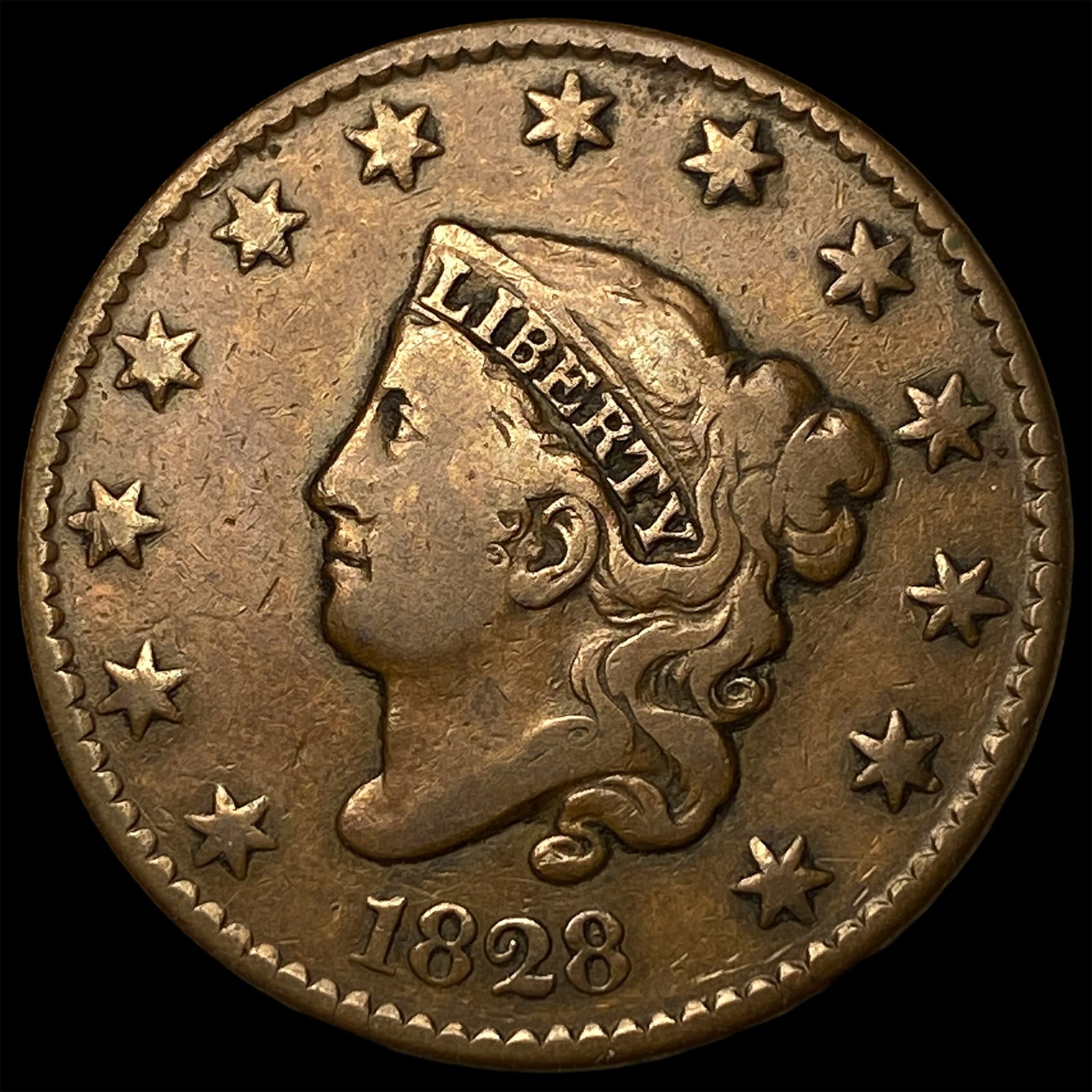 1828 Large Cent LIGHTLY CIRCULATED (1 of 2)