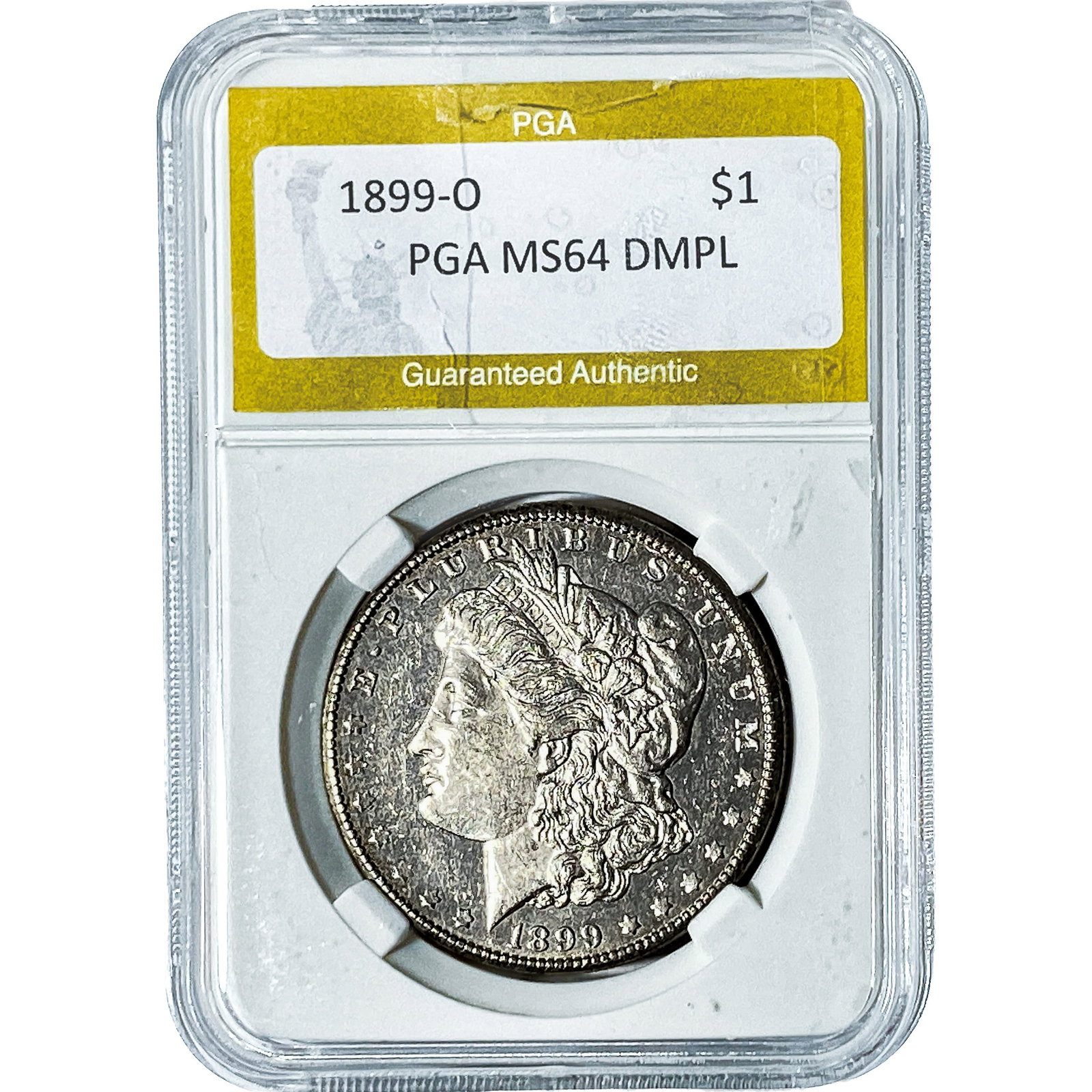 1899-O Morgan Silver Dollar PGA MS64 DMPL: 1899-O Morgan Silver Dollar PGA MS64 DMPL